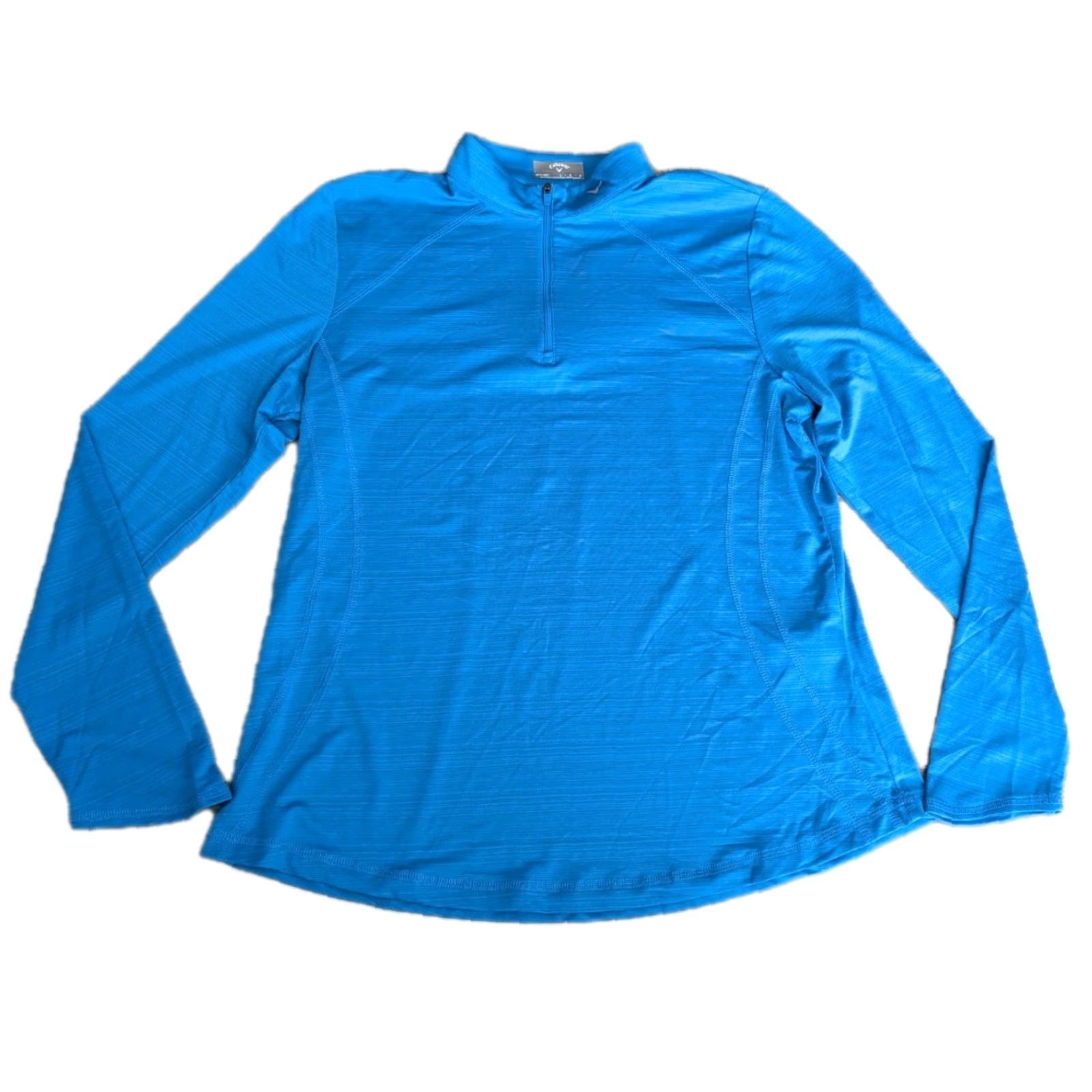 Callaway CALLAWAY NWT Weather Series Opti-Dry Top SZ L Blue WMN Golf Shirt Quarter Zip Size L / US 10 / IT 46 - 2 Thumbnail