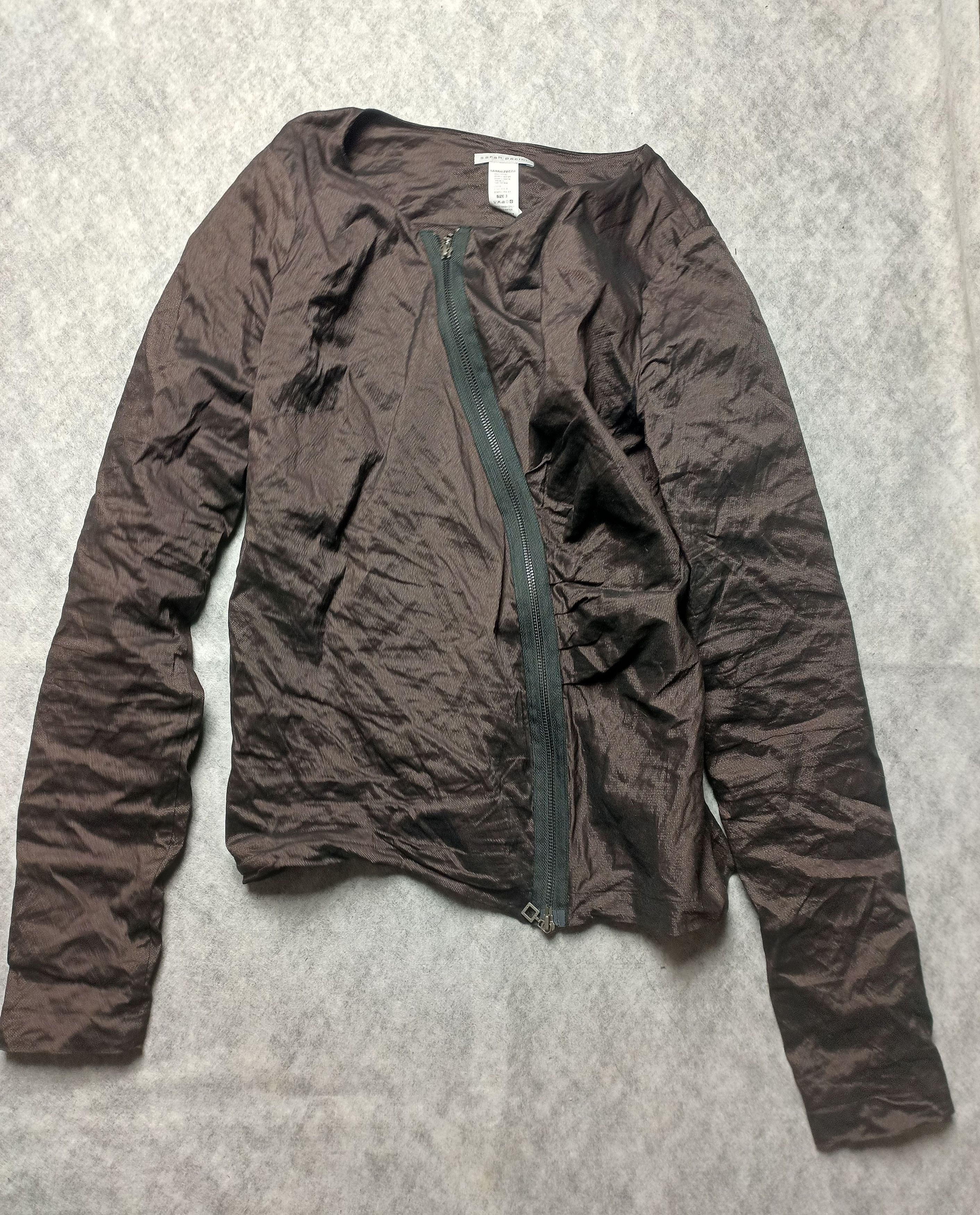 Sarah Pacini Sarah Pacini Brown Long Sleeve Top Sparkle Finish Size 3 Size L / US 10 / IT 46 - 8 Thumbnail
