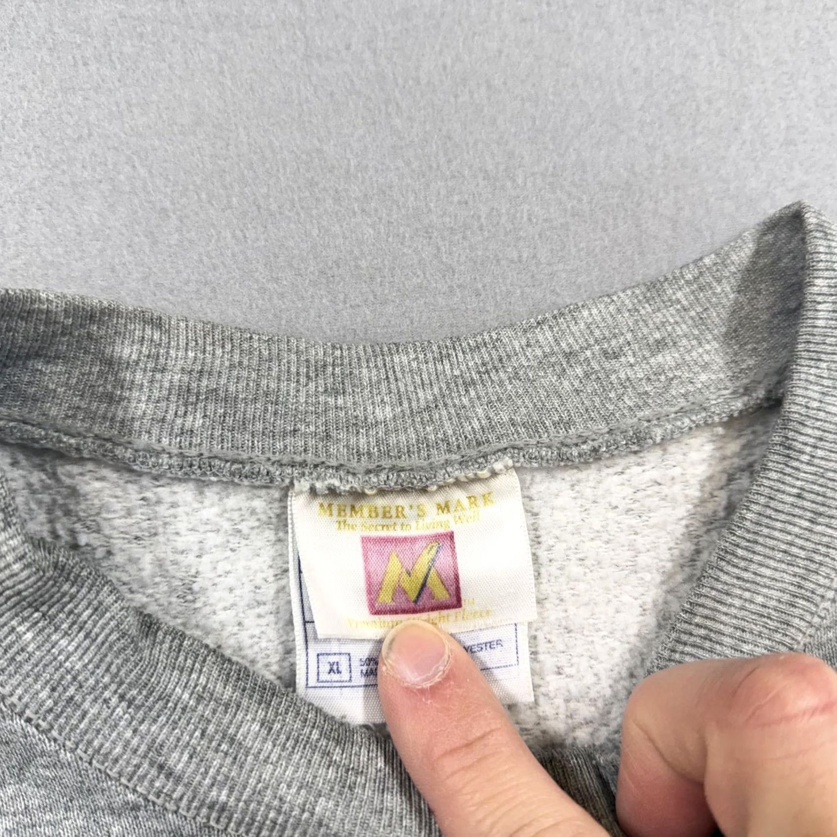 Vintage VINTAGE Member's Mark Sweatshirt Mens XL Gray Fleece Crewneck Pullover Blank Size US XL / EU 56 / 4 - 2 Thumbnail
