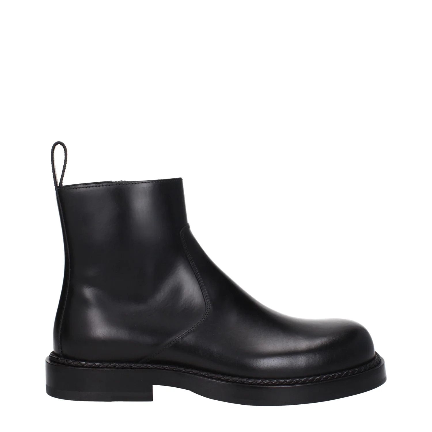 Bottega Veneta ob1o1e0325 Leather Ankle Boots in Black Size US 10 / EU 43 - 1 Thumbnail