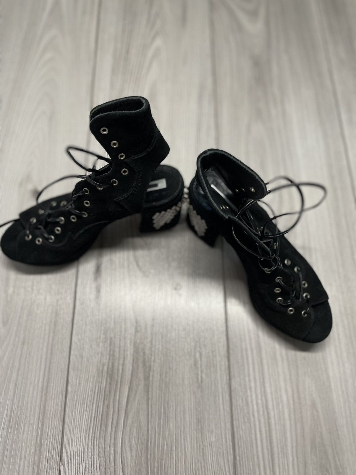 Alexander McQueen MCQ by Aleksander McQueen heels Boots mainline avant garde Size US 7 / IT 37 - 9 Thumbnail