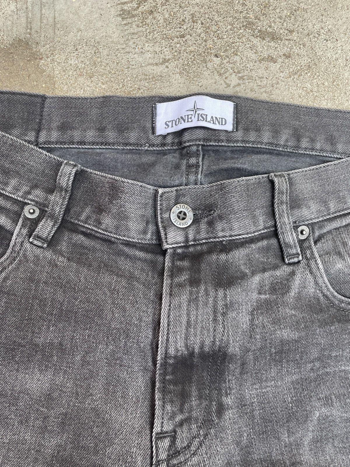 Stone Island Stone Island Faded Black Slim-Fit Denim Jeans Size US 34 / EU 50 - 4 Thumbnail