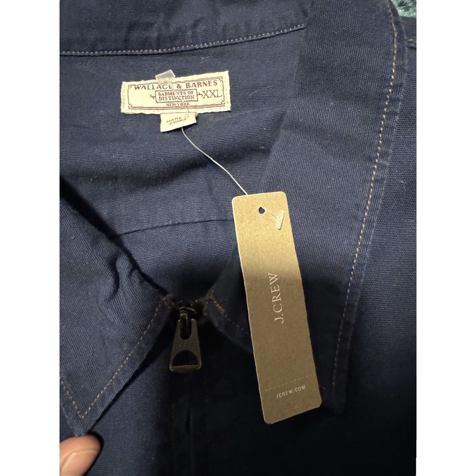 Wallace & Barnes WALLACE & BARNES MEN'S CANVAS FULL ZIP WORKSHIRT JACKET BLUE SZ XXL New W/ Tags Size US XXL / EU 58 / 5 - 6 Thumbnail