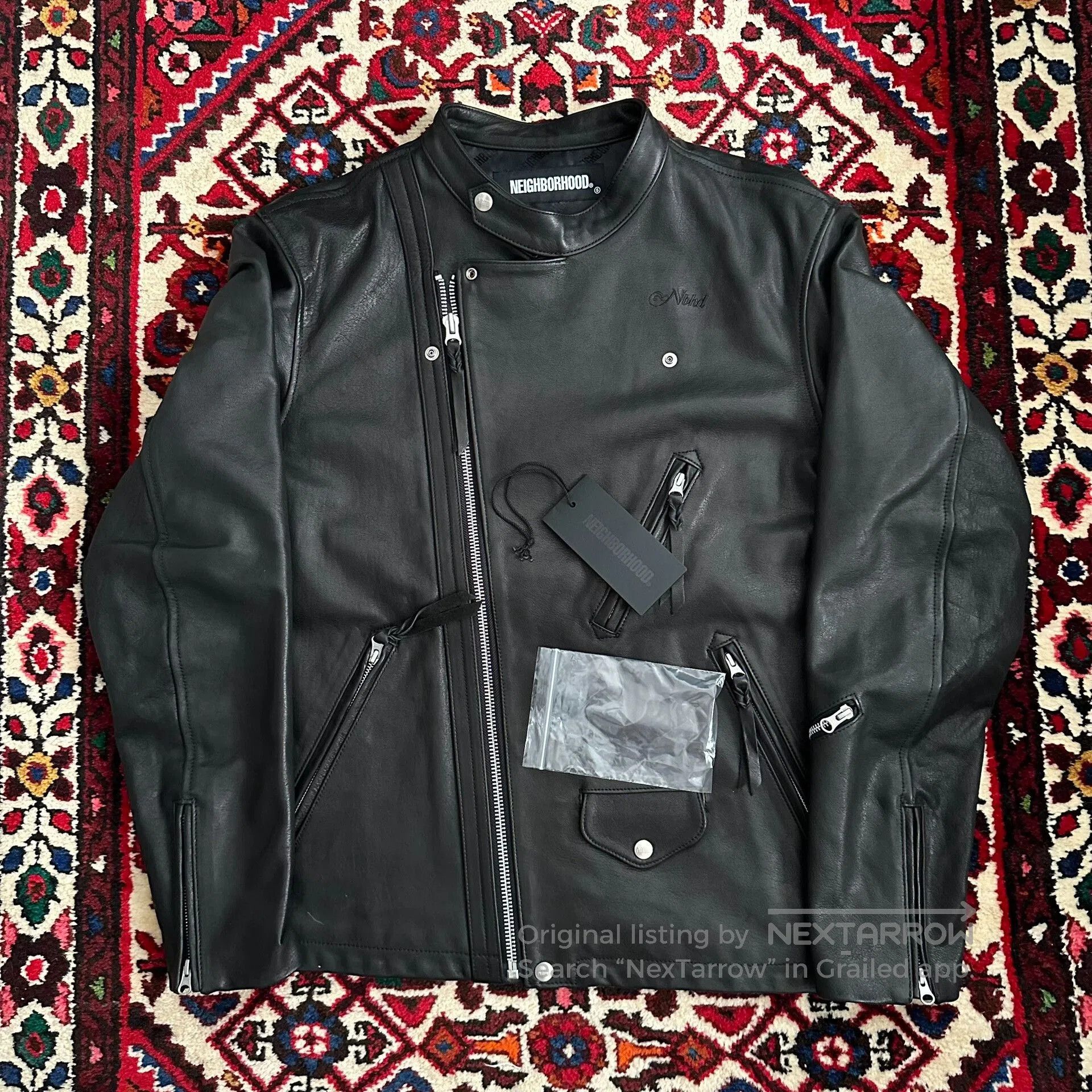 Neighborhood neighborhood leather jacket in XL size. Size US XL / EU 56 / 4 - 1 Thumbnail
