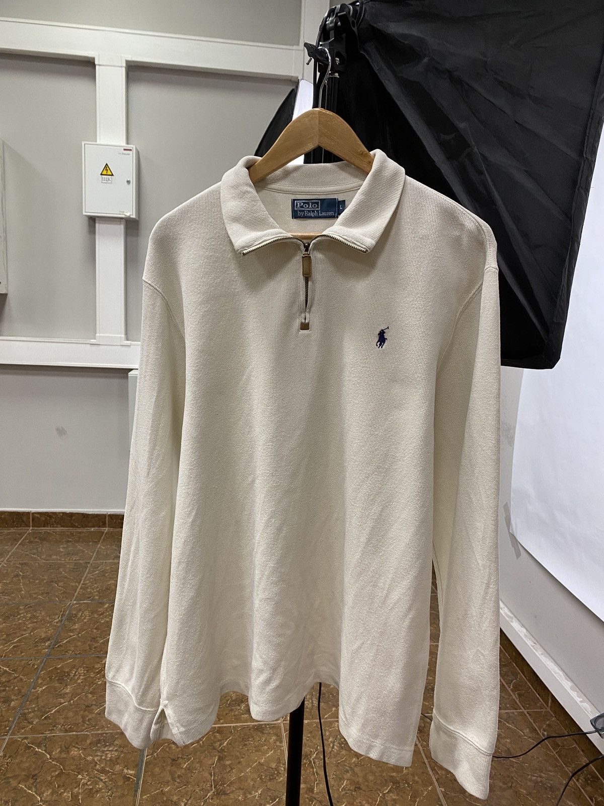 🇺🇸 Vintage 90s Ralph Lauren Knitted 1/4 Zip Sweater