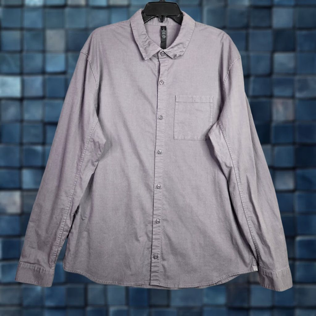 Lululemon Lululemon Purple Button-Down Long Sleeve One Pocket Front Shirt XXL Button-Up Men Purple Shirts Front Pocket Casual Shirt Lululemon Size US XXL / EU 58 / 5 - 1 Thumbnail