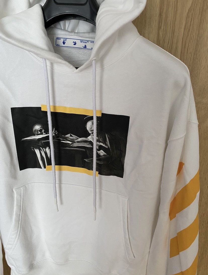 Off-White Caravaggio painting Diag-stripe hoodie