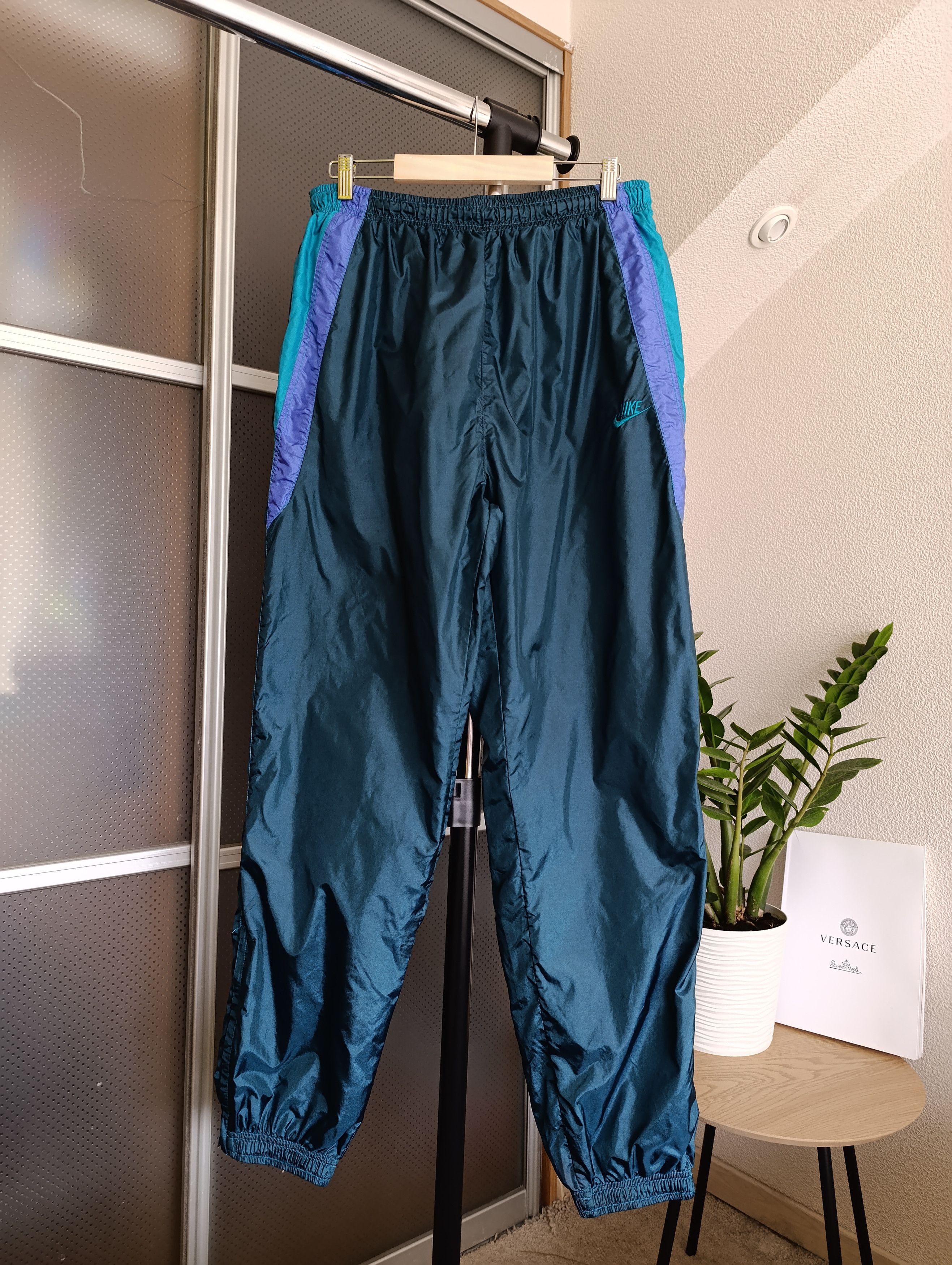 Vintage Nike Nylon Track Mens Pants S 90’s Sweatpants