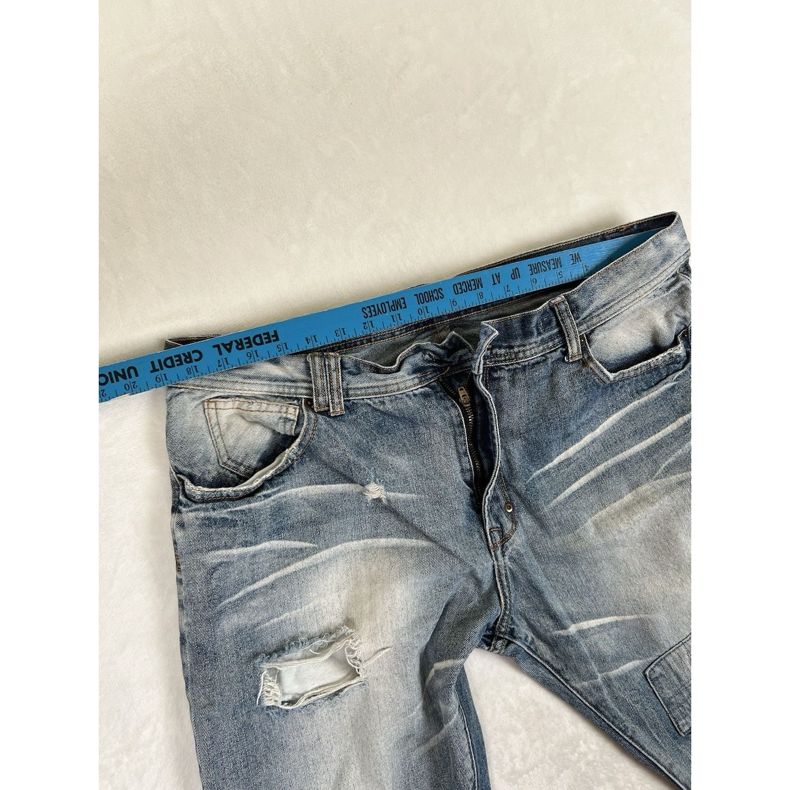 AKOO Akoo Denim Jeans Mens Size 38x34 Patchwork Y2K Size US 38 / EU 54 - 7 Thumbnail