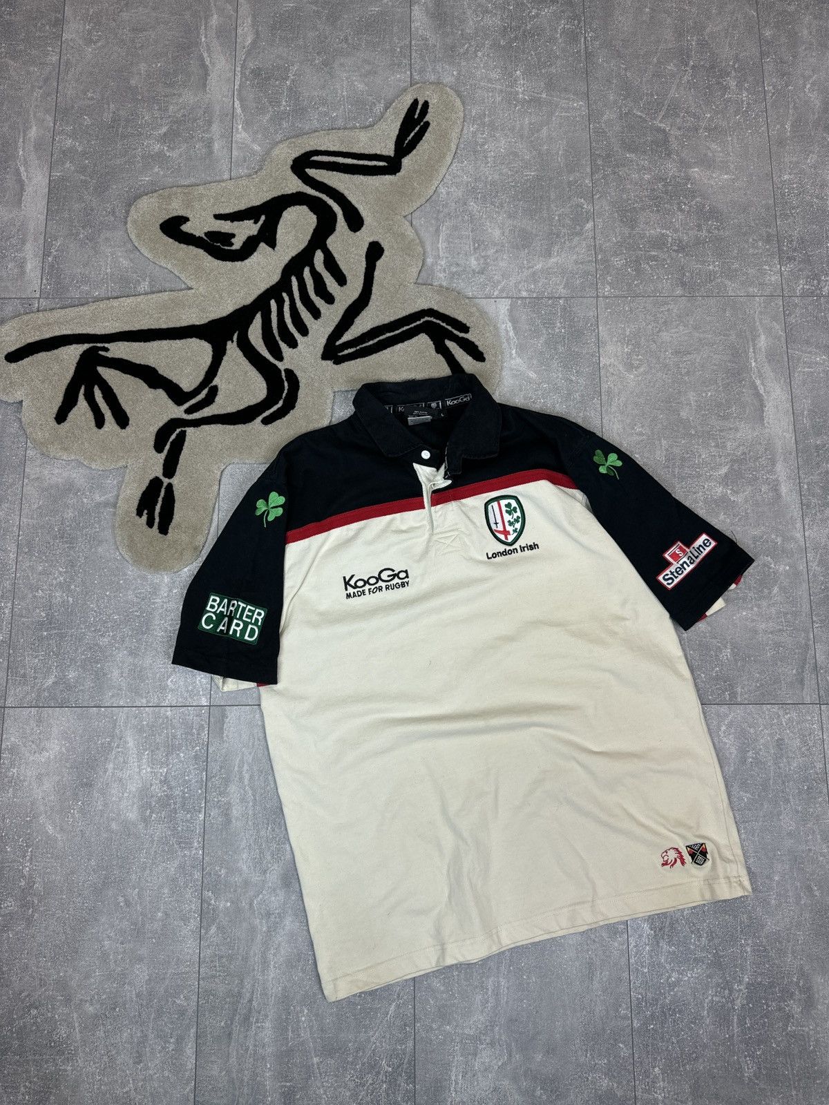 Vintage Mens Vintage KooGa London Irish rugby polos T-shirt Size US L / EU 52-54 / 3 - 1 Thumbnail