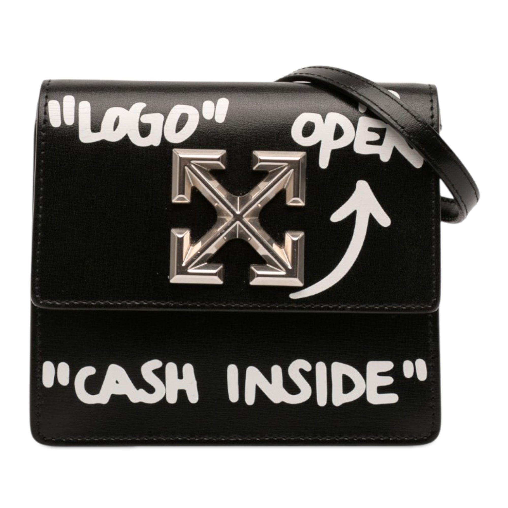 Off-White Glazed Calfskin Cash Inside Jitney 0.7 Bag Size ONE SIZE - 1 Thumbnail