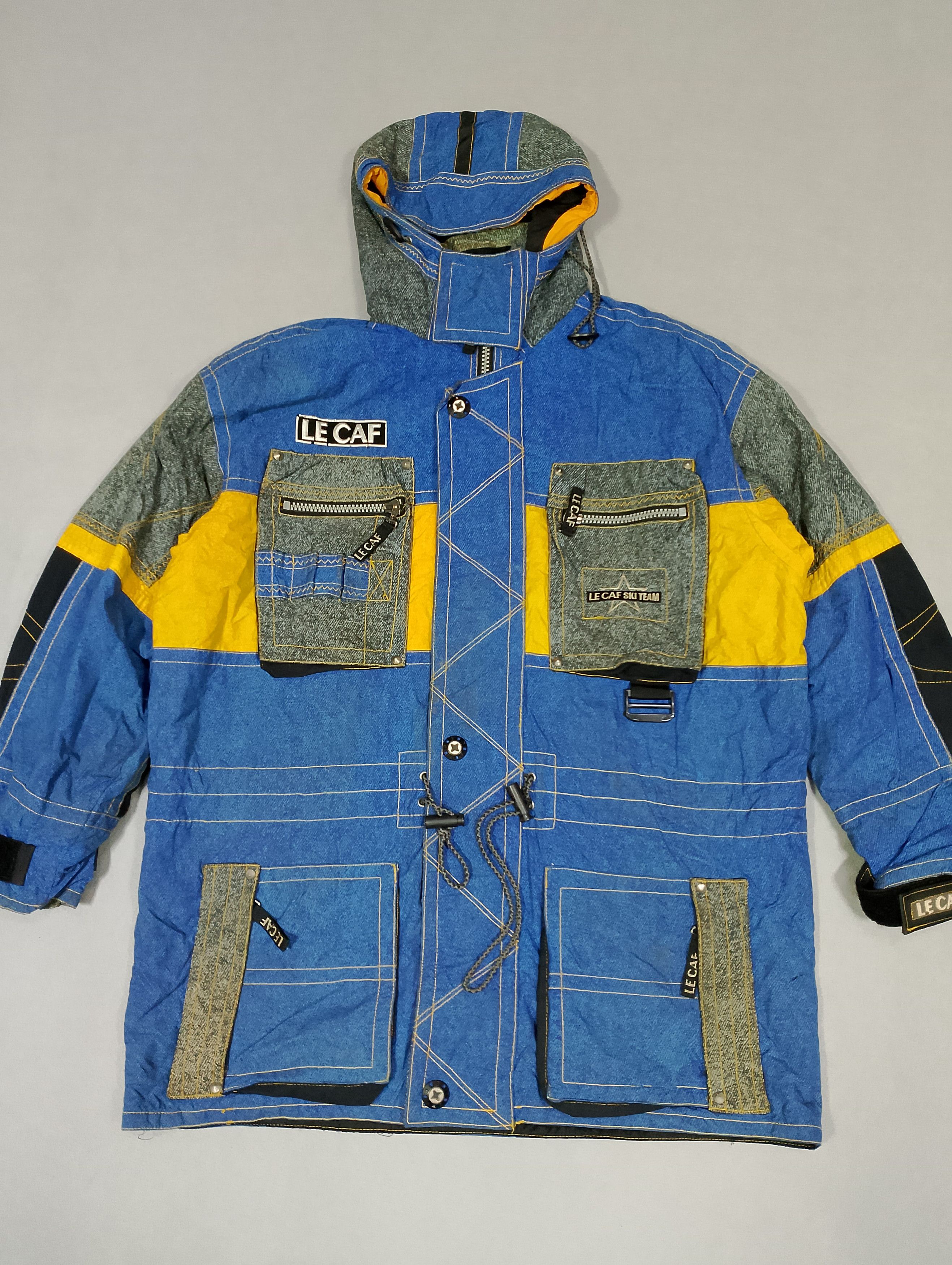 Japanese Brand Vintage 90s LECAF Ski Jacket Size US L / EU 52-54 / 3 - 1 Thumbnail