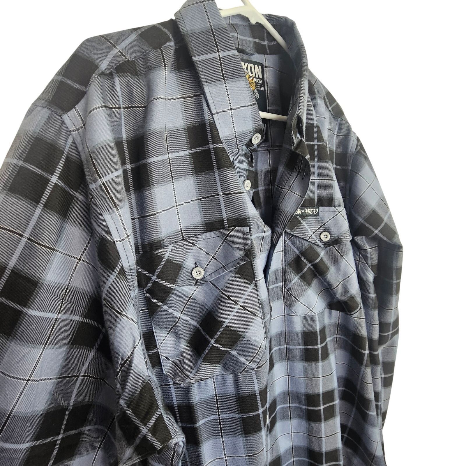 Dixxon Dixxon Mens V-Twin Visionary Plaid Flannel Cholo Shirt Sz 2X Size US XXL / EU 58 / 5 - 5 Thumbnail