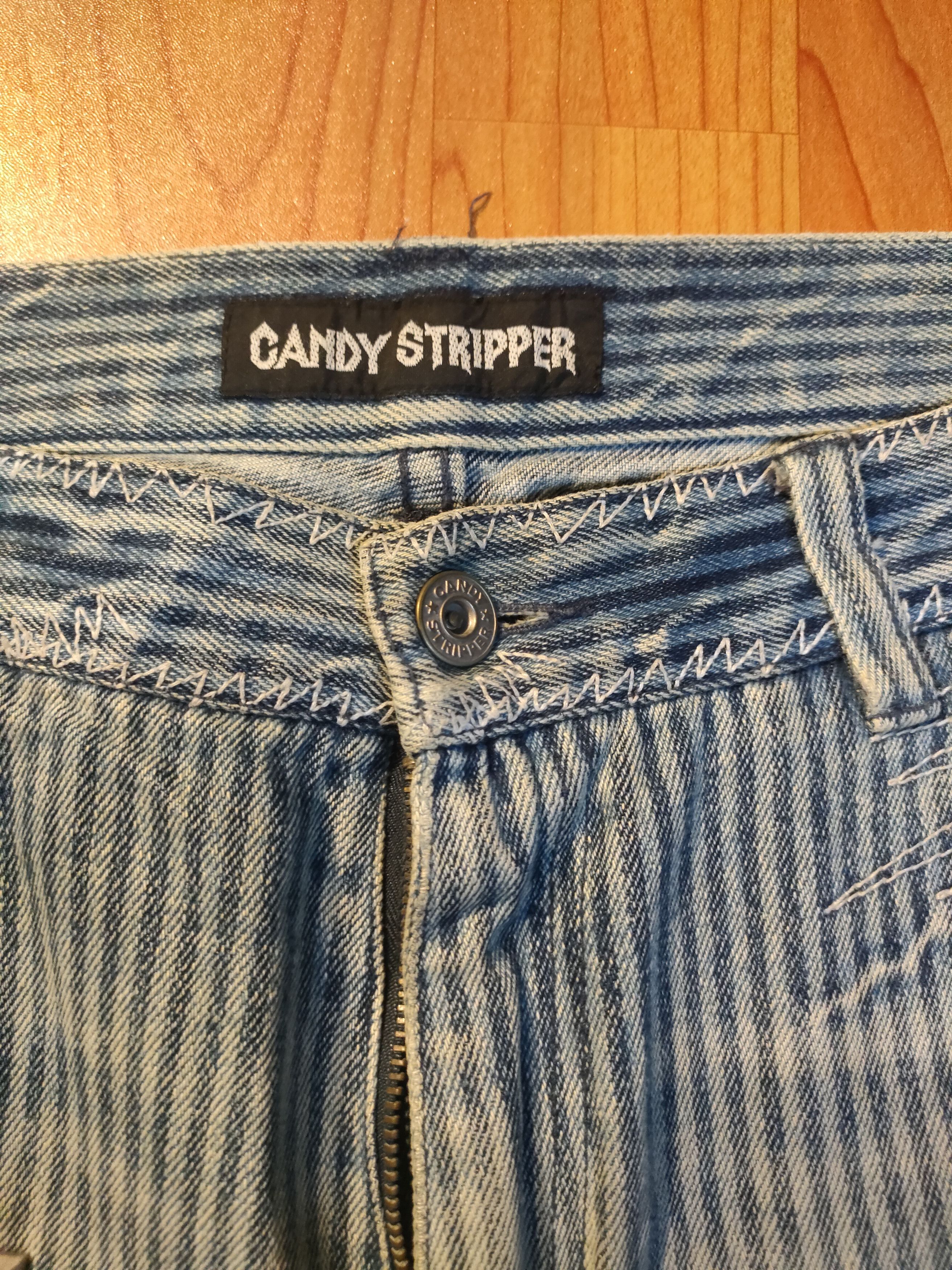Japanese Brand Candy Stripper Hickory Cropped Pants Size US 32 / EU 48 - 4 Thumbnail
