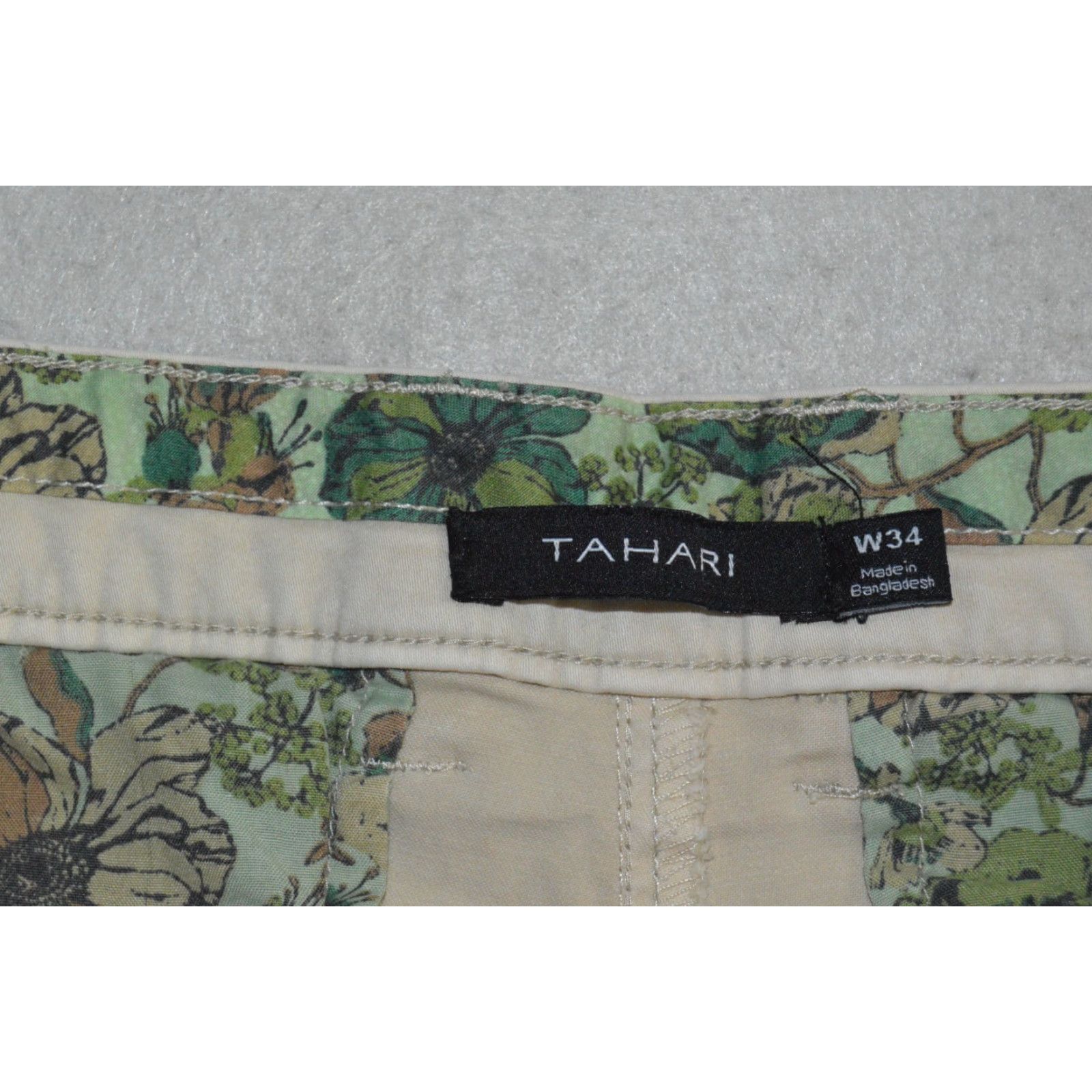 Vintage Tahari Shorts Mens 34 Khaki Chino Cotton Size US 34 / EU 50 - 5 Thumbnail