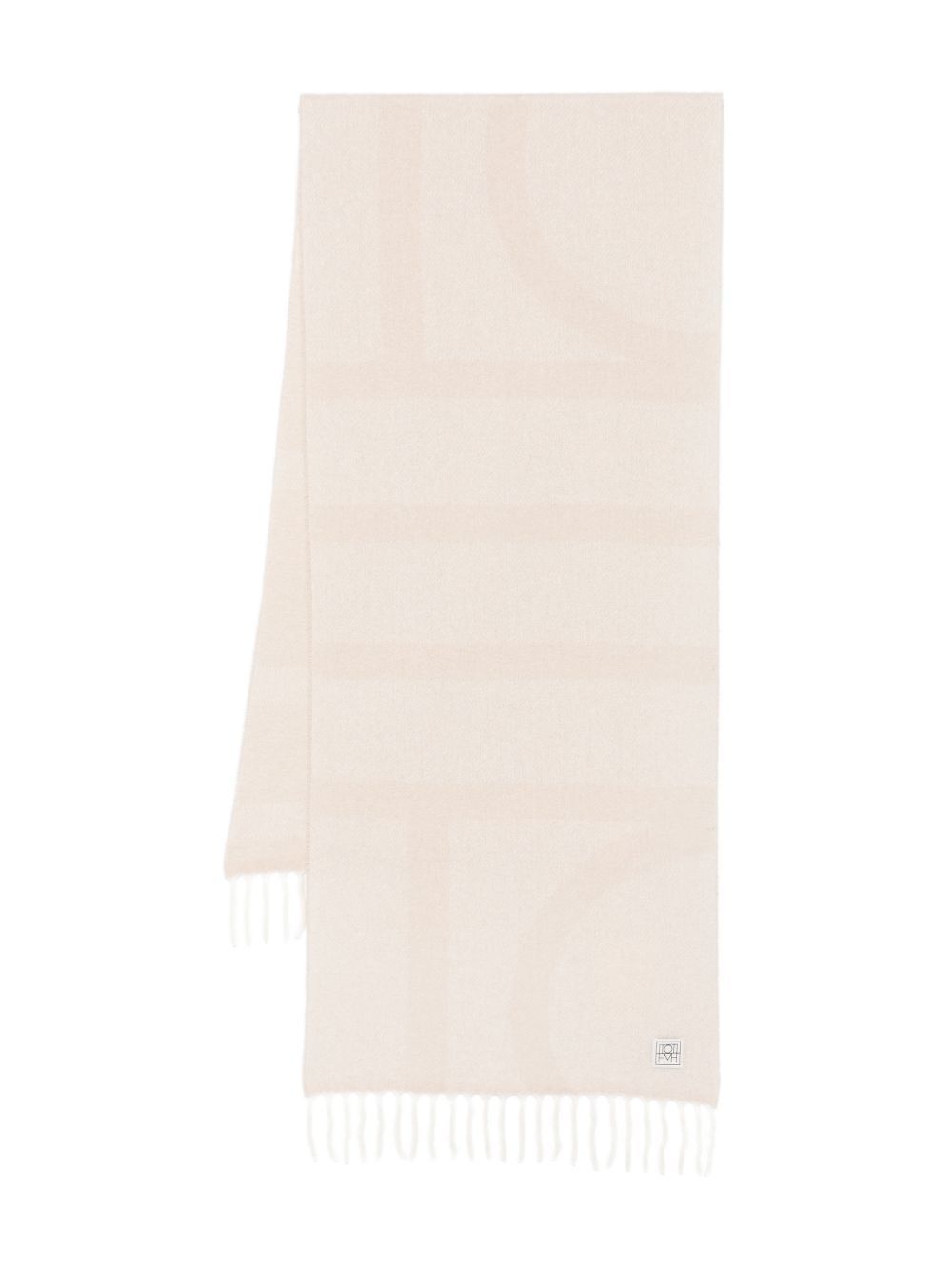 Toteme MONOGRAM WOOL SCARF Size ONE SIZE - 1 Thumbnail