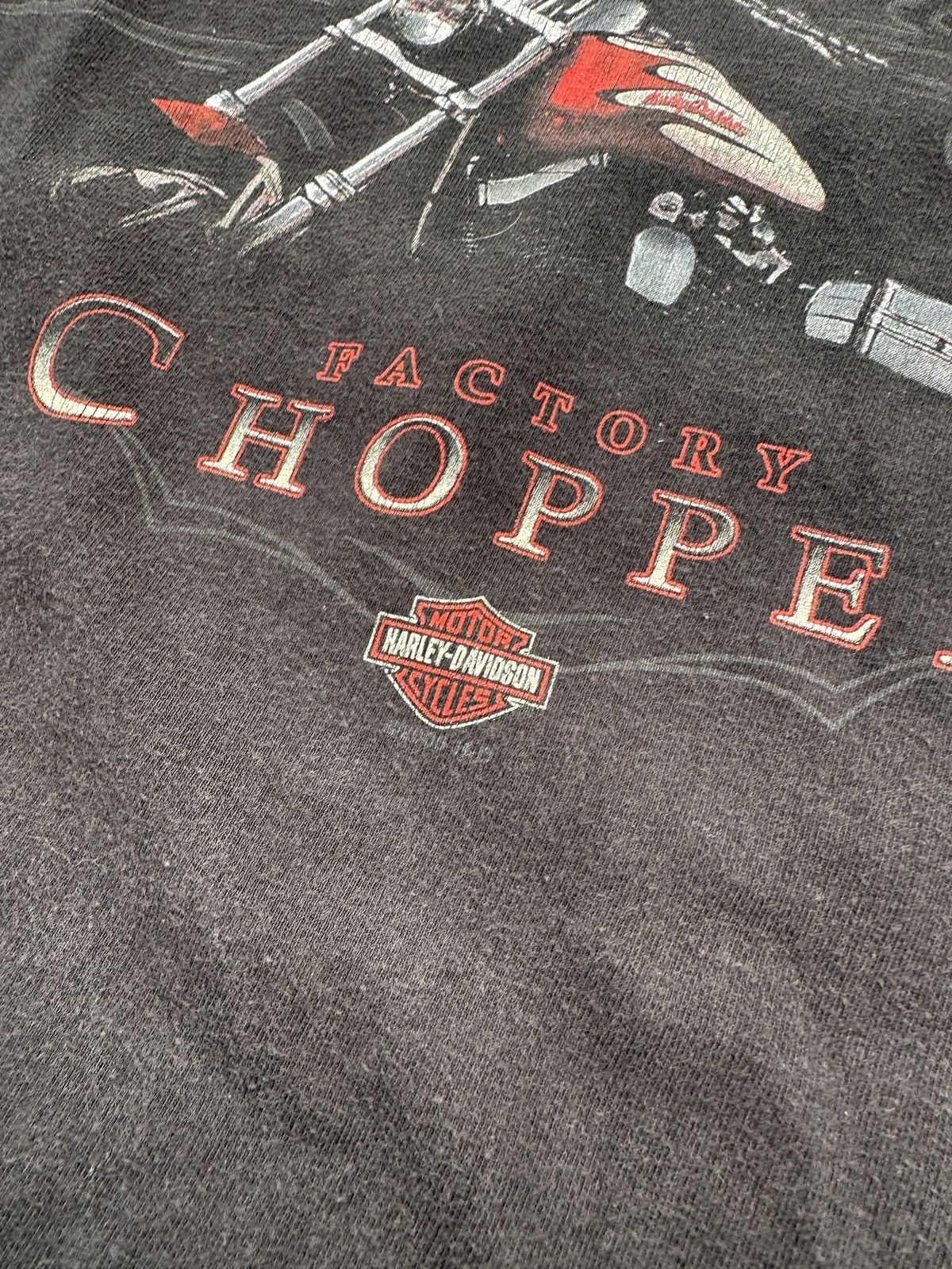 Harley Davidson × Vintage Vintage Harley Davidson Factory Chopper Logo 2005 Rare USA Size US XL / EU 56 / 4 - 3 Thumbnail