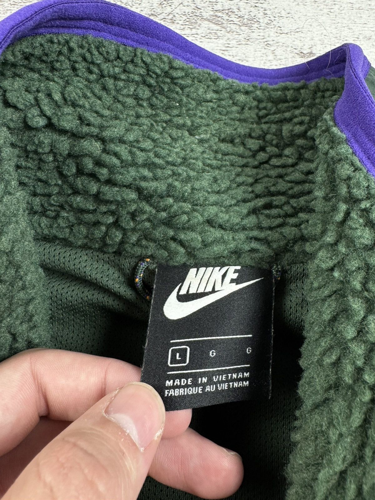 Nike Nike Green Sherpa Vest Zip Sportswear Fleece Y2K Polar Men’s M Size Jacket Winderbreaker Size US L / EU 52-54 / 3 - 8 Thumbnail