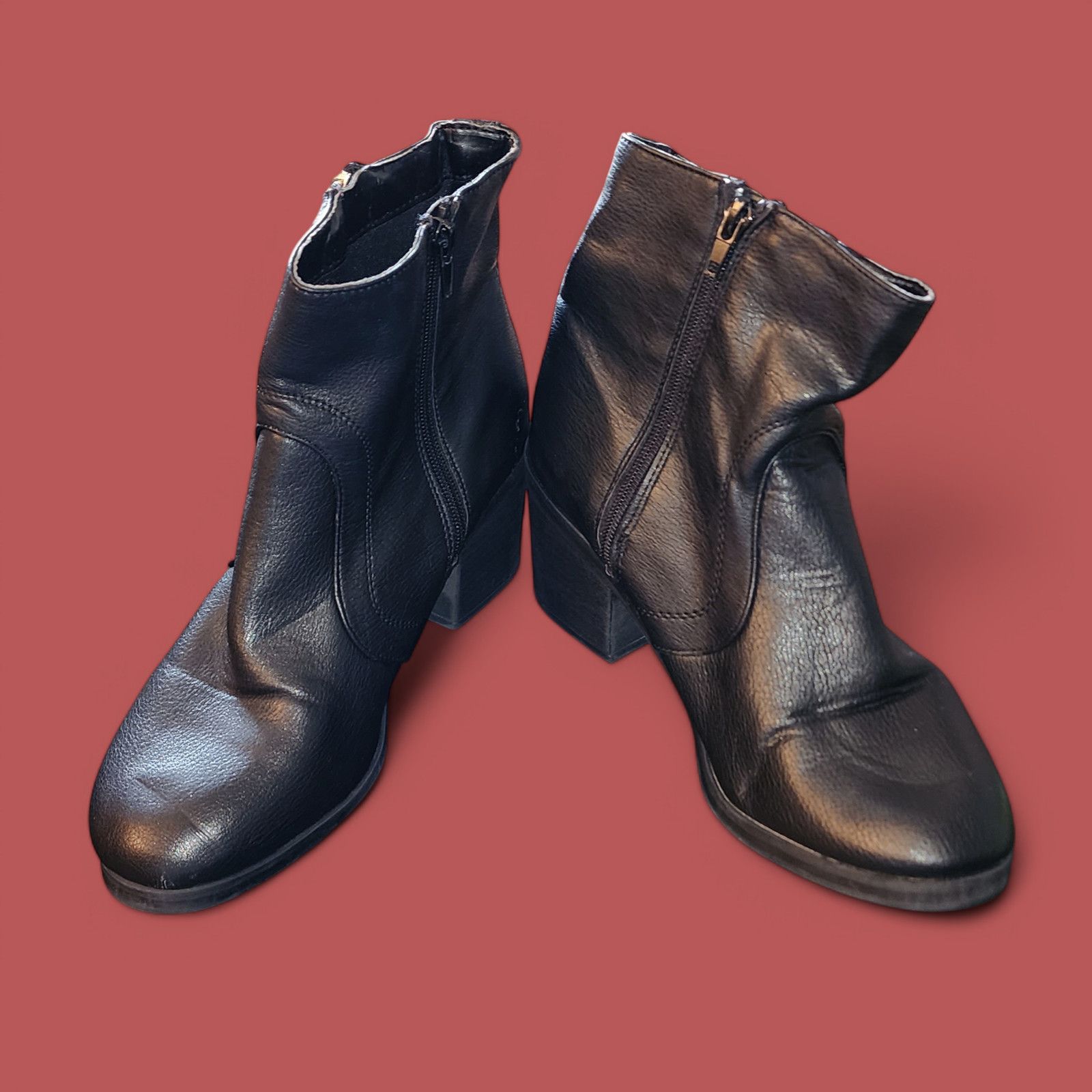 Guess Womens G By Guess Size 8.5M Ankle Boots Side Zip Block Heel Size US 8.5 / IT 38.5 - 1 Thumbnail