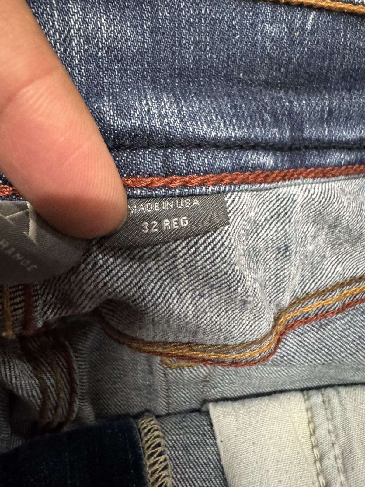 Armani Exchange 💥FLARED💥90s ARMANI EXCHANGE CLAWMARK SICK JEANS DISTRESS Size US 30 / EU 46 - 8 Thumbnail