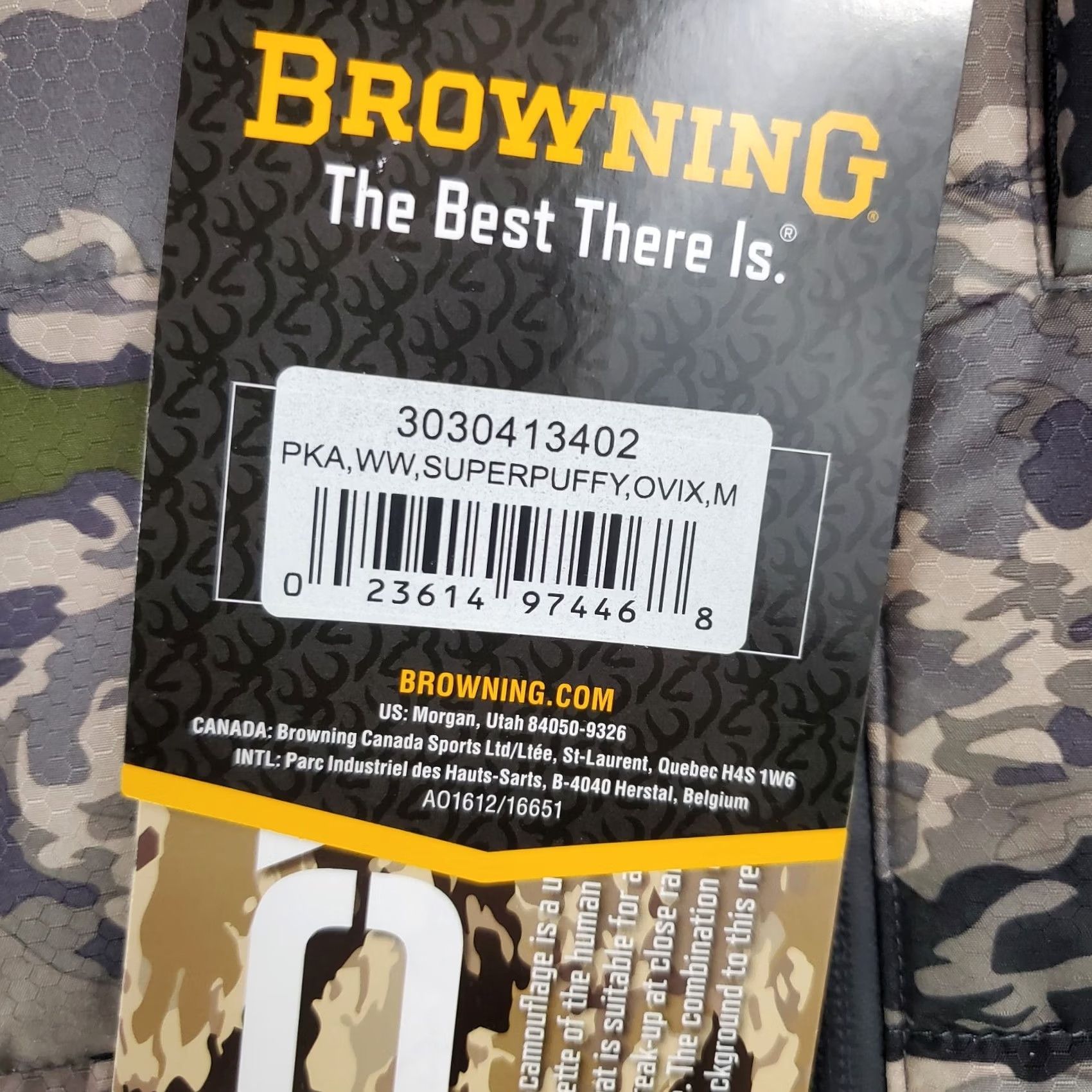 Vintage Browning Mens Full Zip Hooded Ovix Camouflage Primaloft Silver Insulated Jacket Size US M / EU 48-50 / 2 - 5 Thumbnail