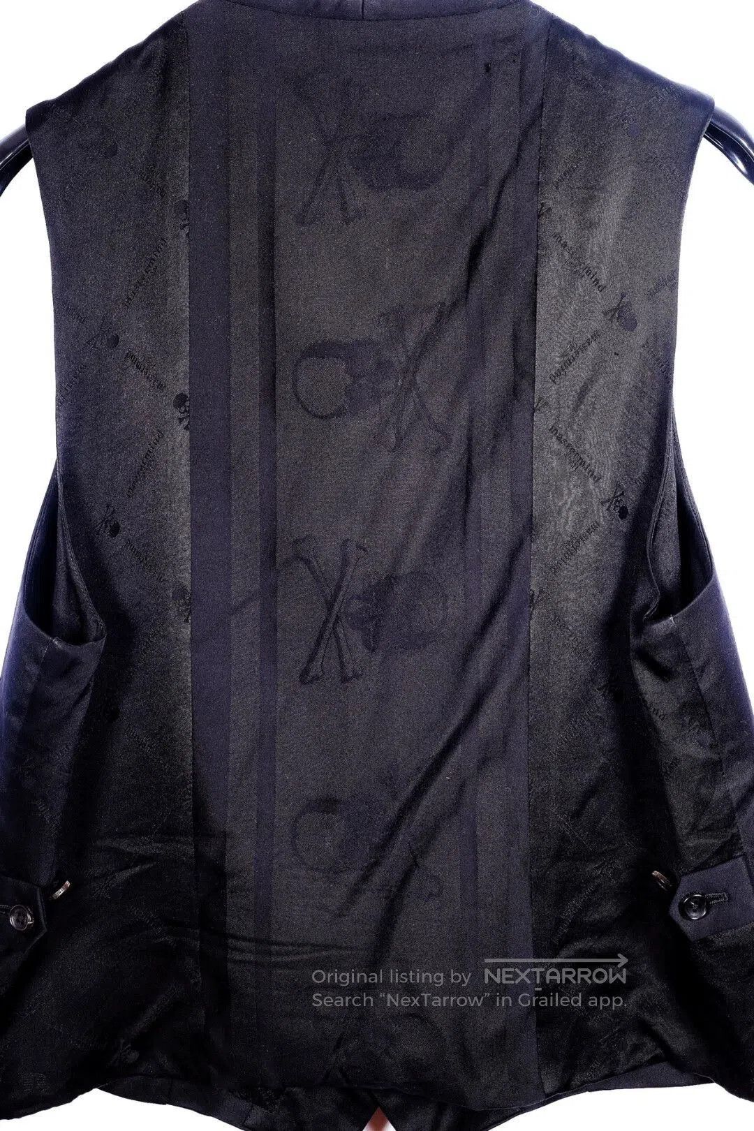 Mastermind Japan Black Sleeveless Button-Front Vest. Size US M / EU 48-50 / 2 - 2 Thumbnail
