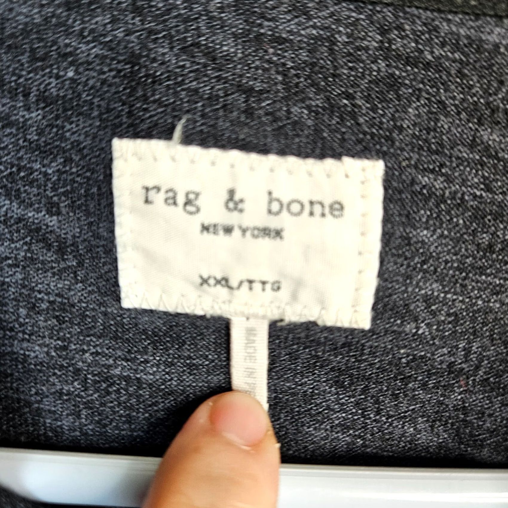 Rag & Bone rag & bone New York Men’s Gray Quarter Button T-shirt Size XXL Size US XXL / EU 58 / 5 - 4 Thumbnail