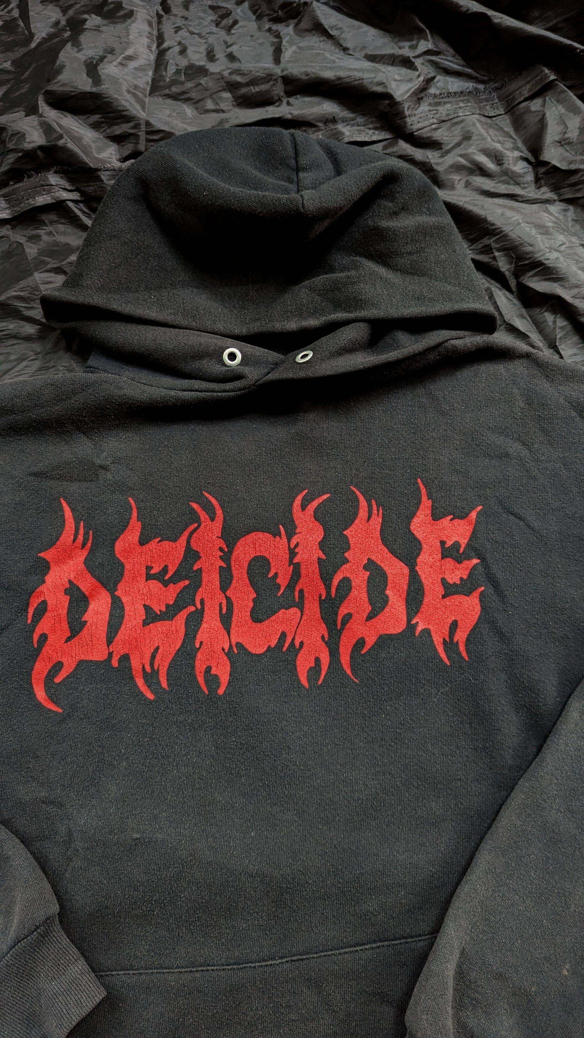 Band Tees Deicide Behind the light vintage hoodie 90s Size US XL / EU 56 / 4 - 1 Thumbnail