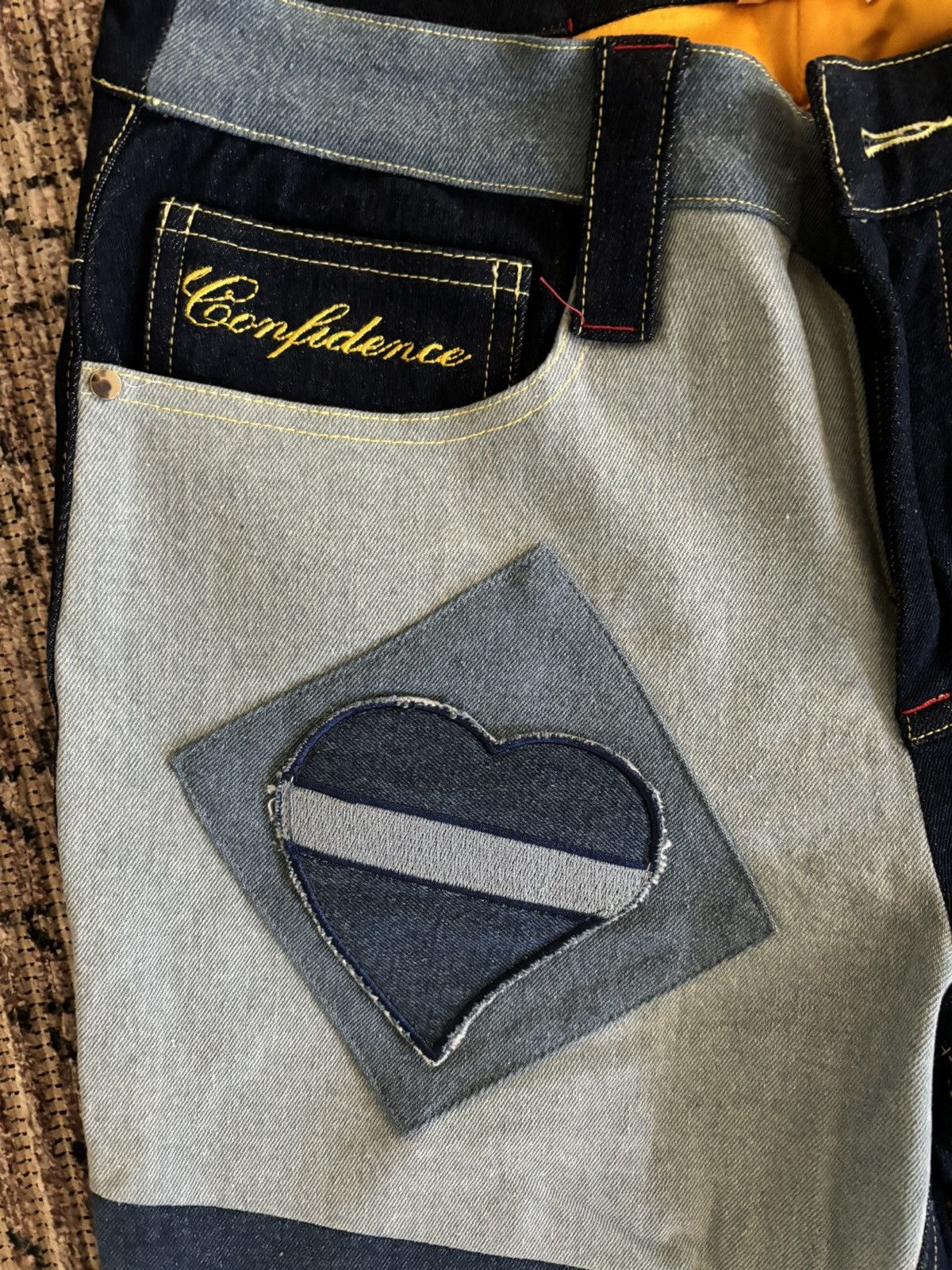 Whensmokeclears WhenSmokeClears Denim Patchwork/Embroidered Jeans Size US 28 / EU 44 - 2 Thumbnail
