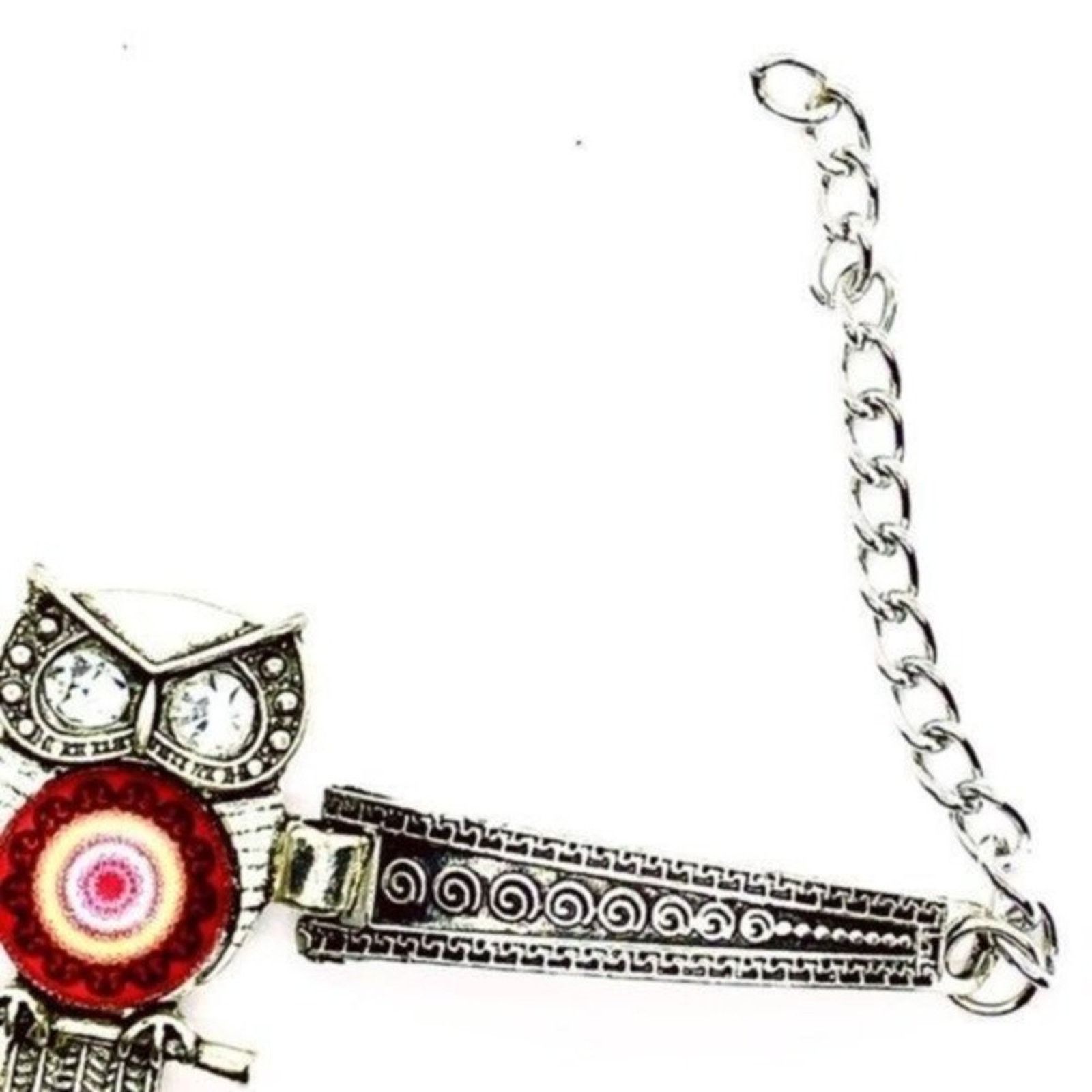 Other NWT Boho Owl Rhinestone Silver-Tone Bracelet Size ONE SIZE - 3 Thumbnail