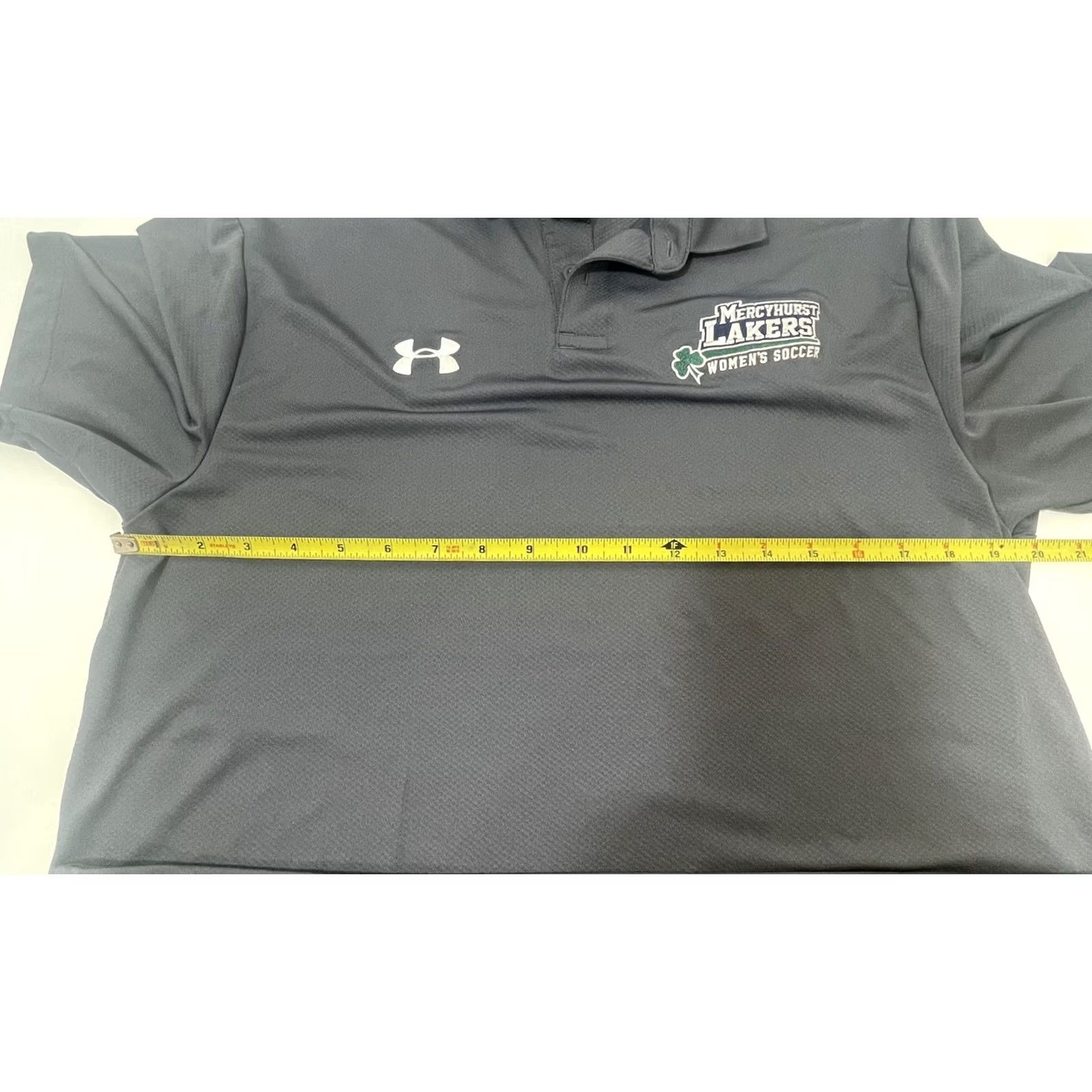 Under Armour Mercyhurst University Lakers Women Soccer Polo Shirt - Gray - Medium - Under Armour HeatGear Size M / US 6-8 / IT 42-44 - 4 Thumbnail