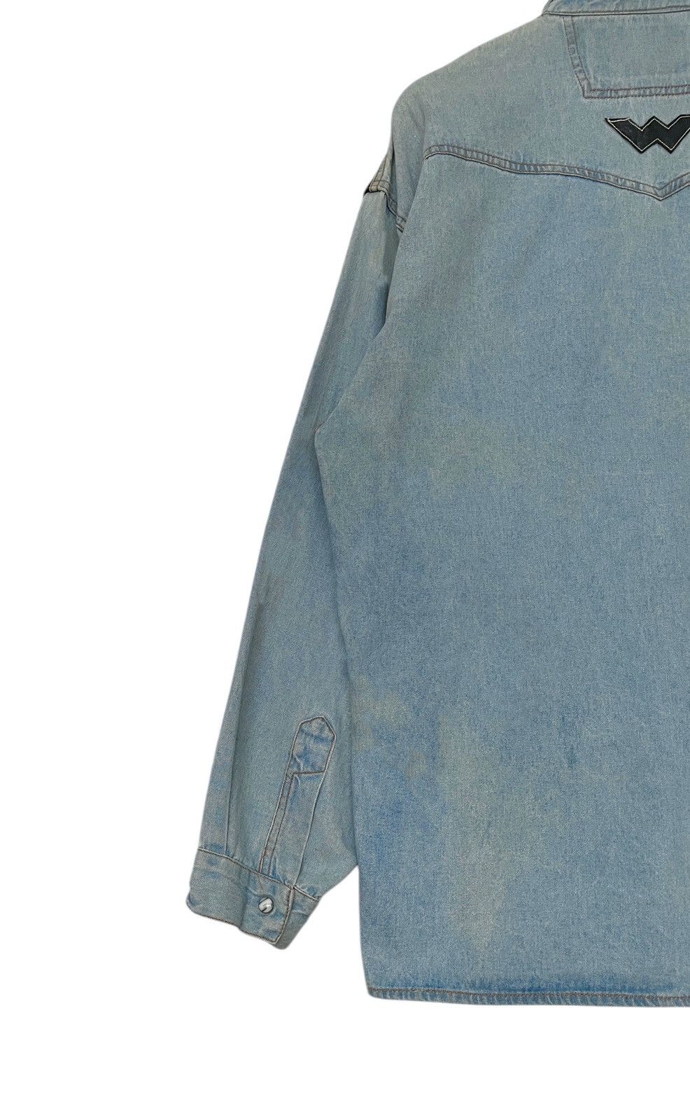 Japanese Brand × Vintage Vintage Shooter Western Denim Shirt 1980s Size US M / EU 48-50 / 2 - 5 Thumbnail