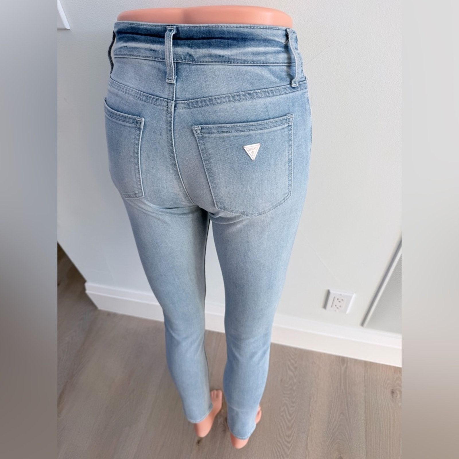 Guess New Y2K Guess Light Blue High-Waisted Women Jeans size 25 Size 25" / US 0 / IT 36 - 4 Thumbnail