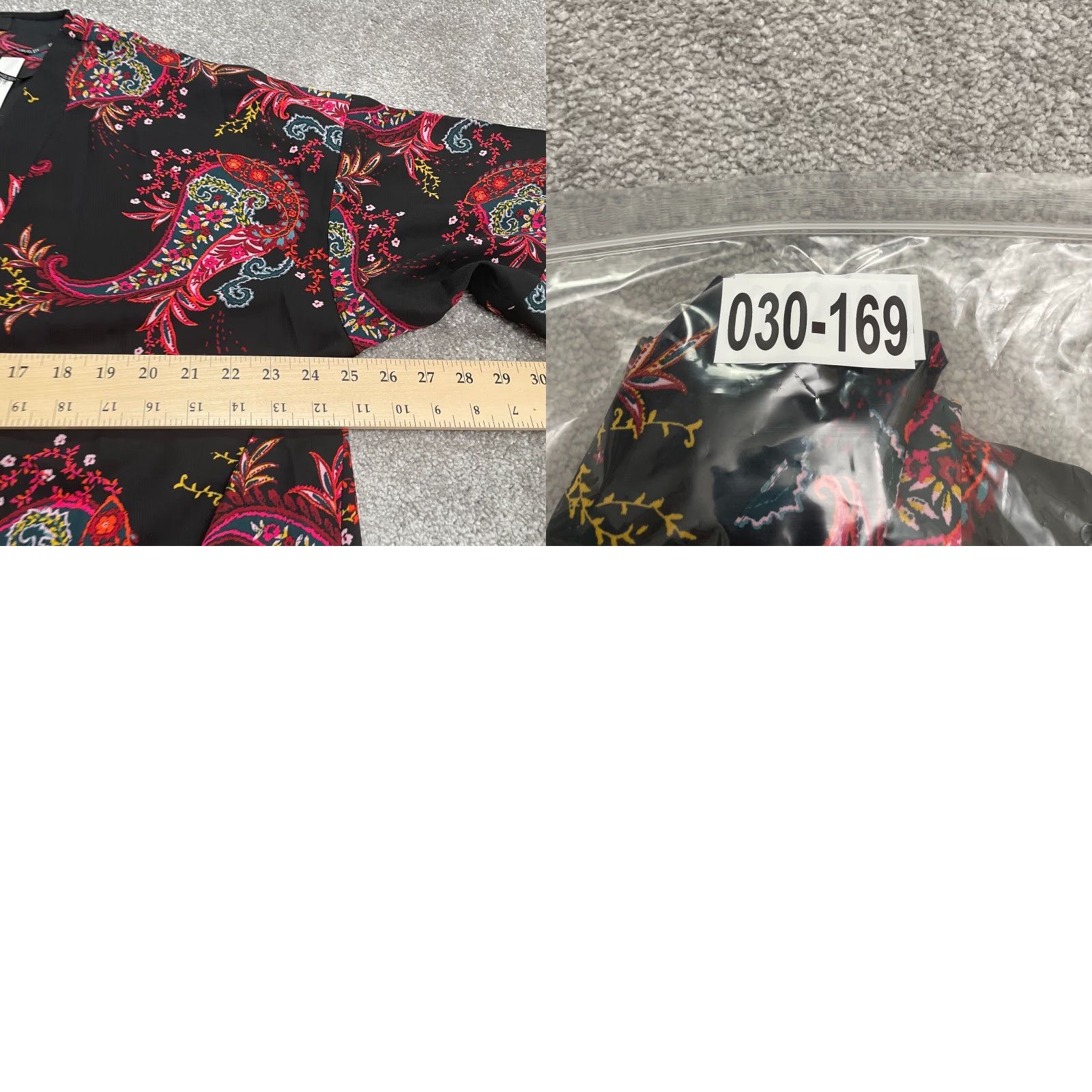 Forever 21 FOREVER 21 + Casual Jacket Womens 0X Black Multi Paisley Short Sleeve Kimono NWT Size 40" / US 18 - 8 Thumbnail