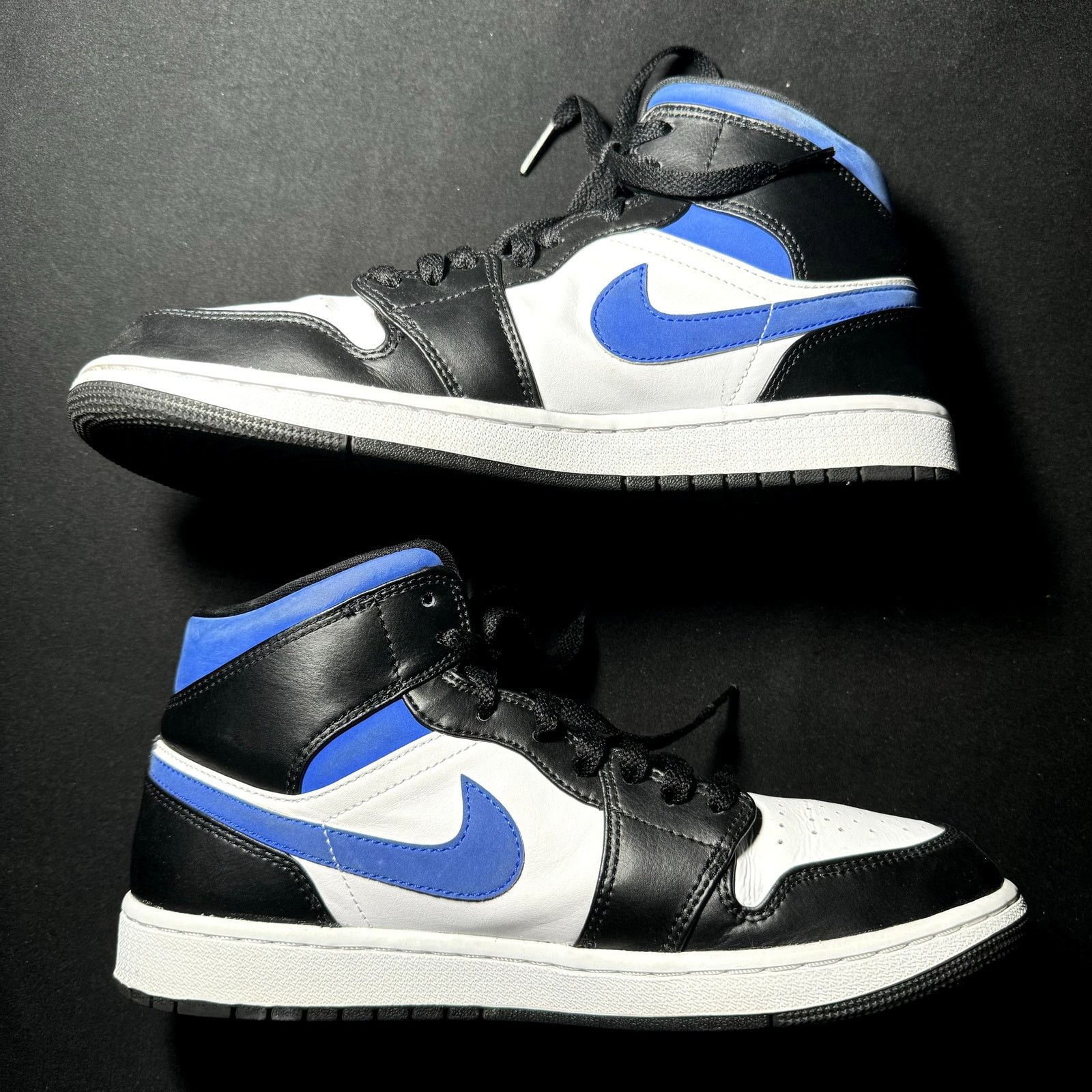 Jordan Brand × Nike Size 9.5 - Nike Air Jordan 1 Mid Racer Blue 2021 Men's Shoes Size US 9.5 / EU 42-43 - 3 Thumbnail