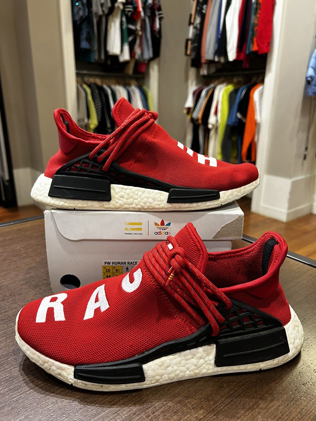 adidas NMD HU Pharrell Human Race Scarlet
