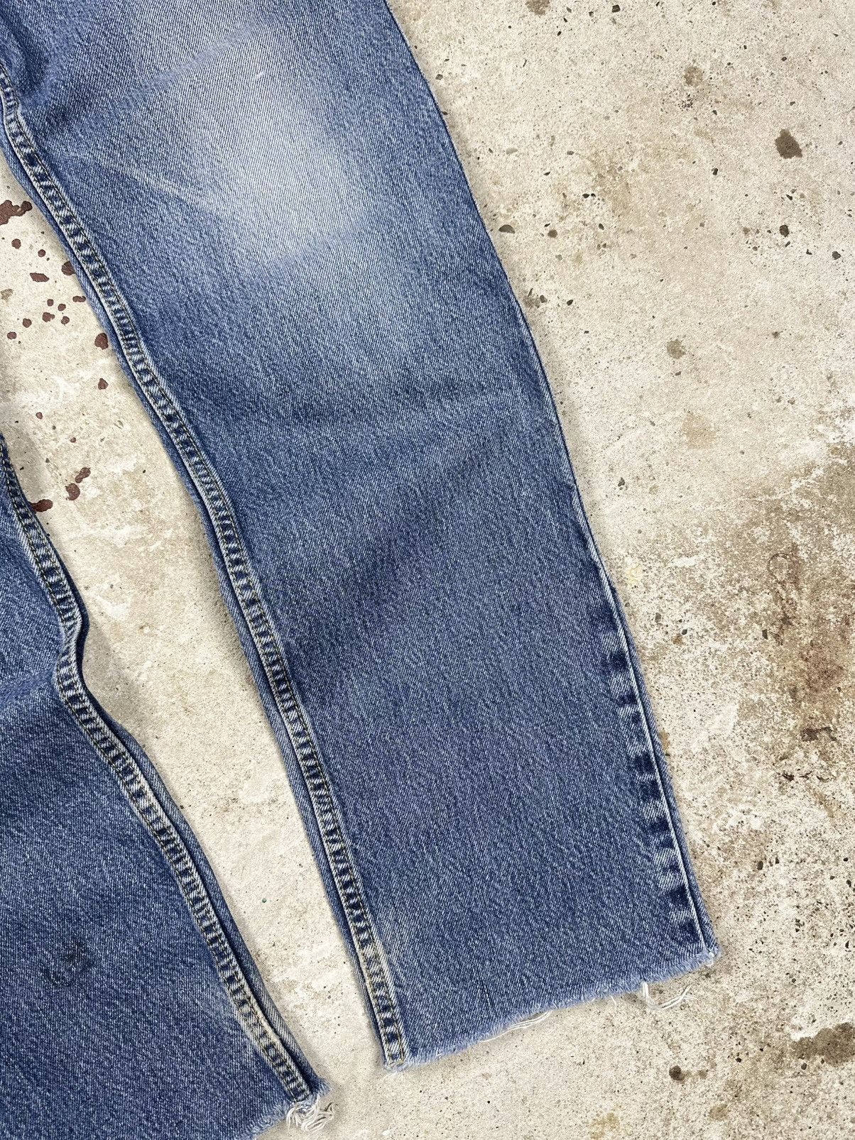 Lee × Vintage Vintage 90s Lee Distressed Blue Denim Pants Brooklyn Size US 32 / EU 48 - 6 Thumbnail