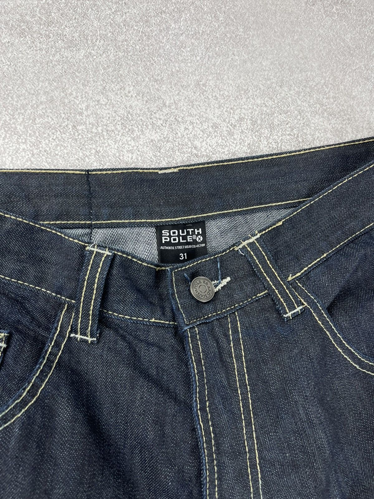 Southpole Southpole Washed Blue Rap Baggy Denim Shorts Size 31 Size US 31 - 6 Thumbnail