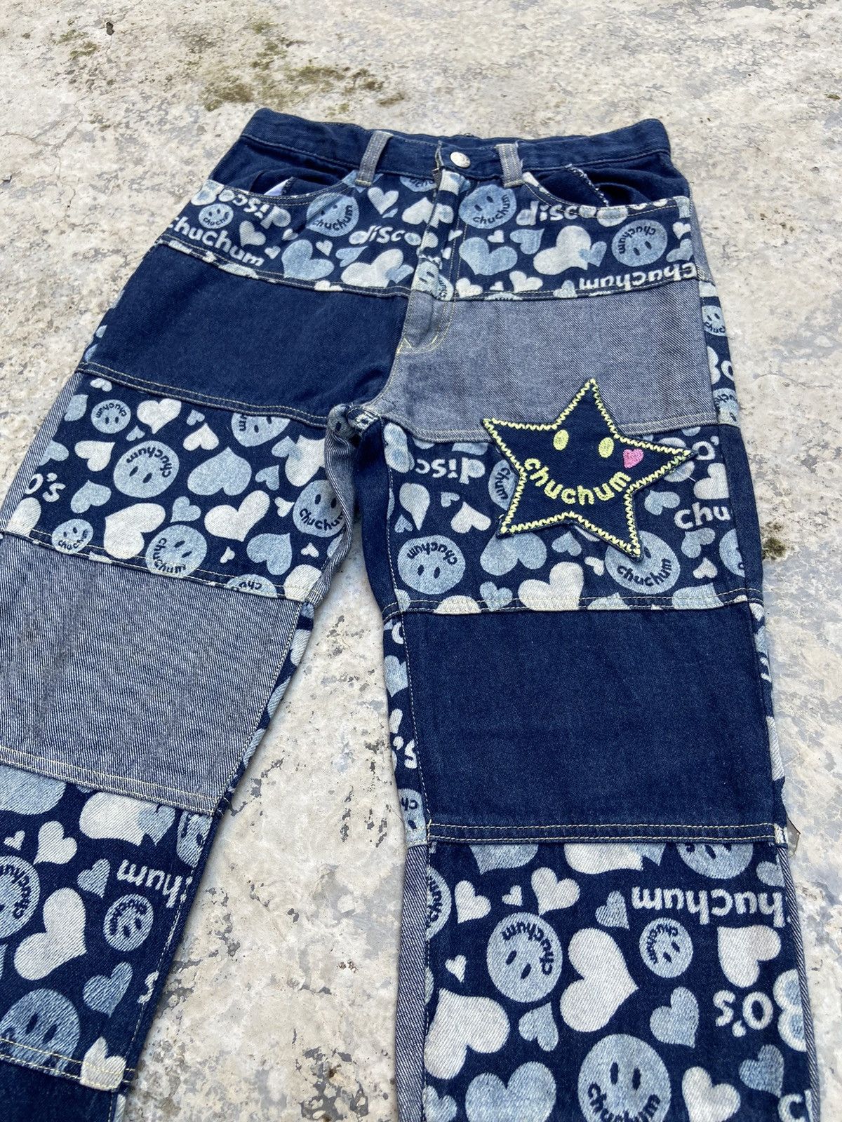 Hysteric Glamour Vtg chuchum smile denim flare boutcut Size 24" / US 00 / IT 34 - 5 Thumbnail