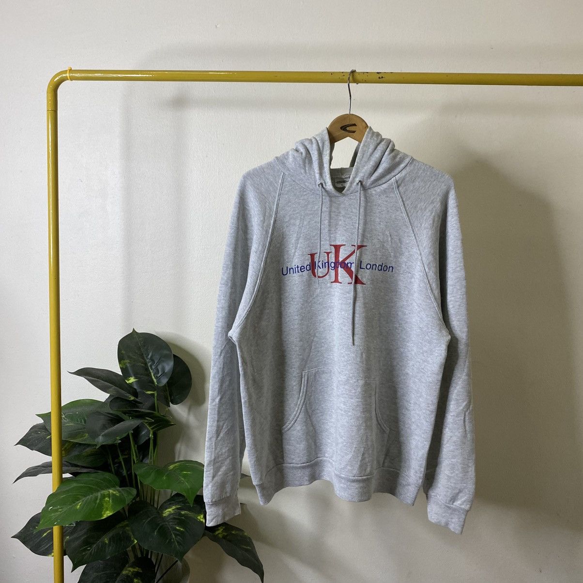 Vintage 1990s United Kingdom UK Pullover Hoodie Size US L / EU 52-54 / 3 - 1 Thumbnail