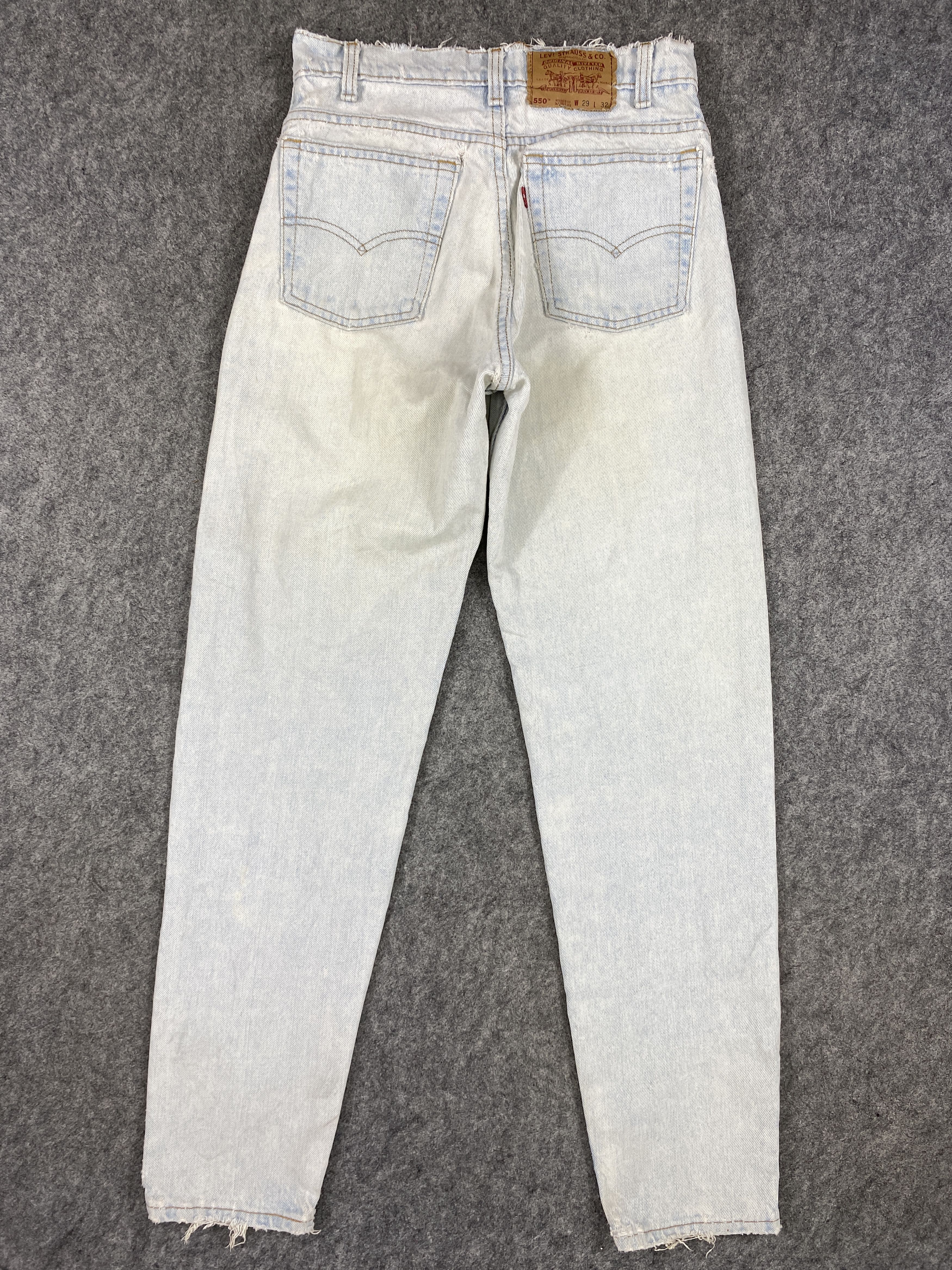 Levi's Light Blue Wash Vintage Levi's 550 USA 28x31.5 Denim -SJ003 Size US 28 / EU 44 - 2 Thumbnail