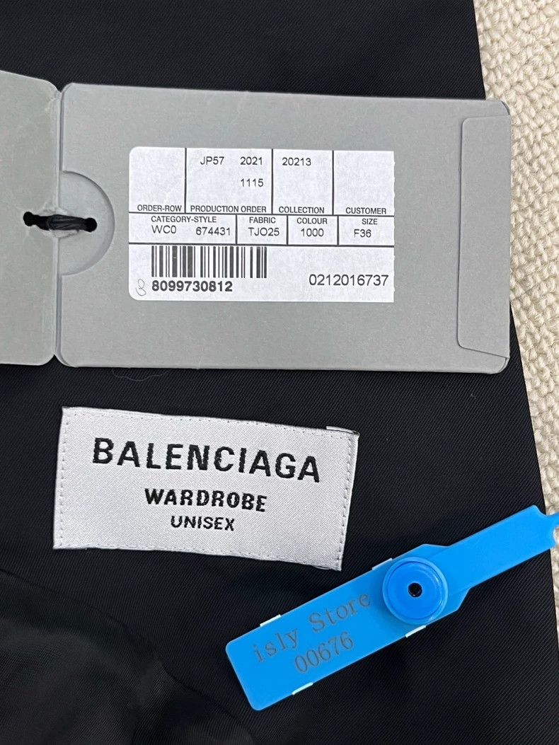 Balenciaga Balenciaga size 36 Logo print lapel drop shoulder loose si Size US S / EU 44-46 / 1 - 5 Thumbnail