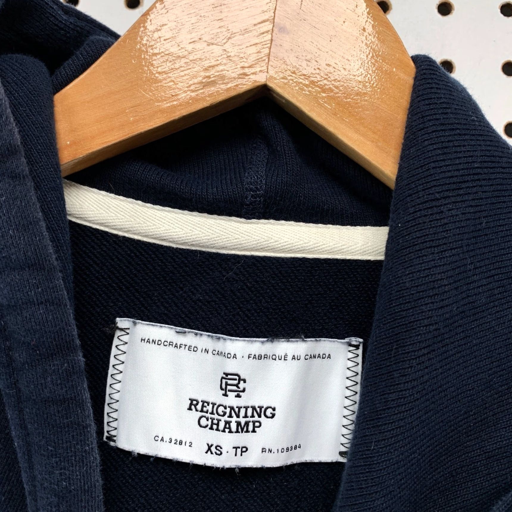 Reigning Champ Reigning Champ Hoodie Sweatshirt Mens XS Navy Blue Heavyweight Hooded Pullover Size US XS / EU 42 / 0 - 3 Thumbnail