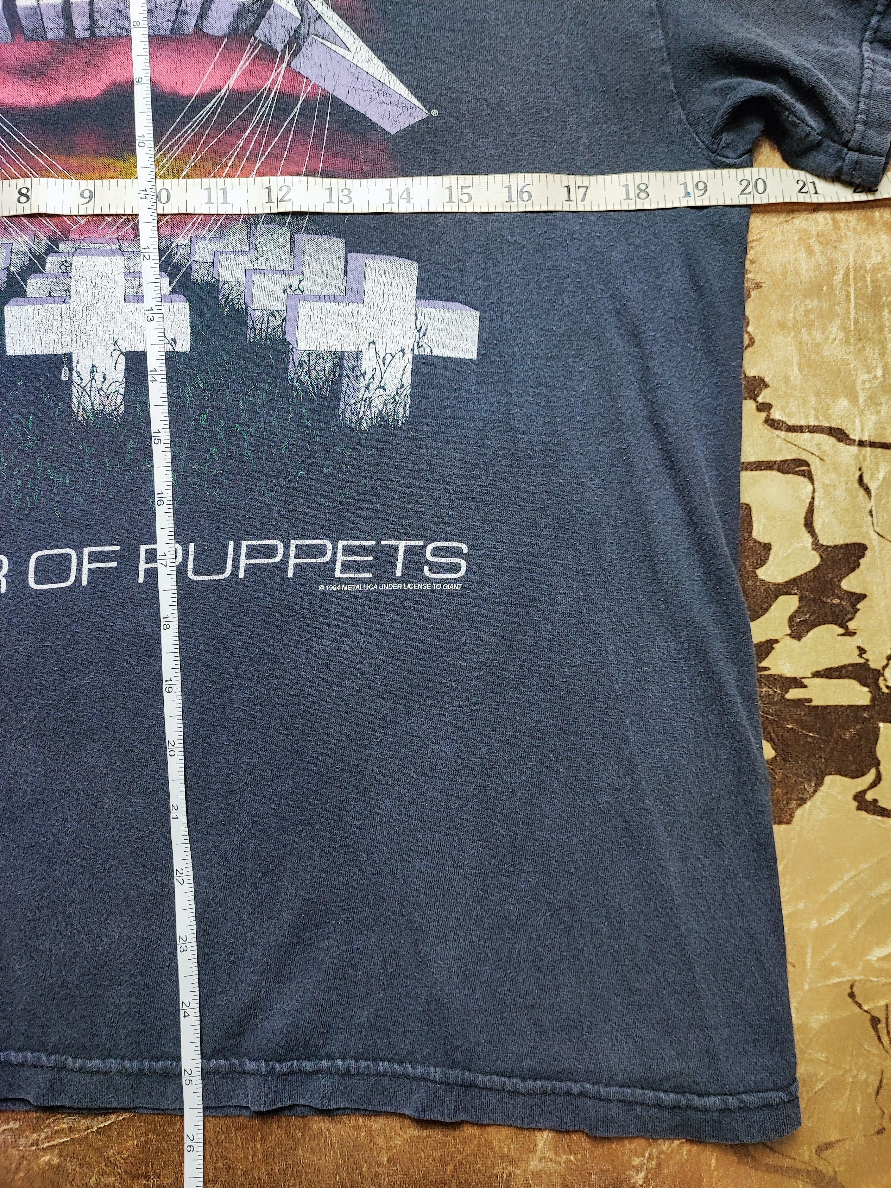Band Tees Metallica Master Of Puppets Band Tee T Shirt Size US L / EU 52-54 / 3 - 5 Thumbnail