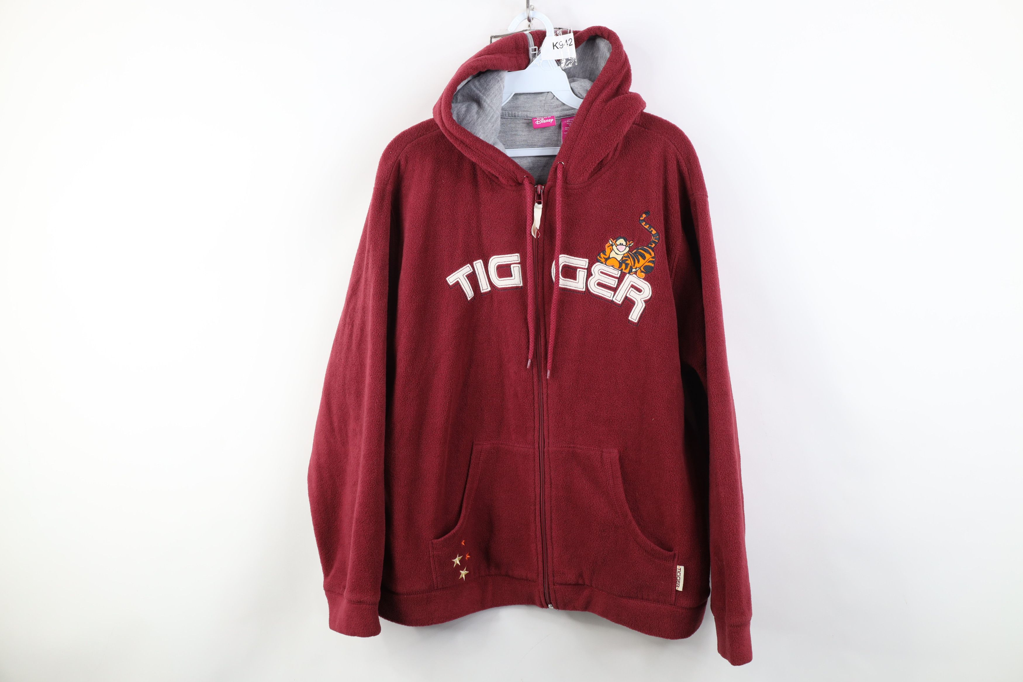 Disney Vintage 90s Disney Winnie the Pooh Tigger Fleece Cape Hoodie Size L / US 10 / IT 46 - 1 Thumbnail