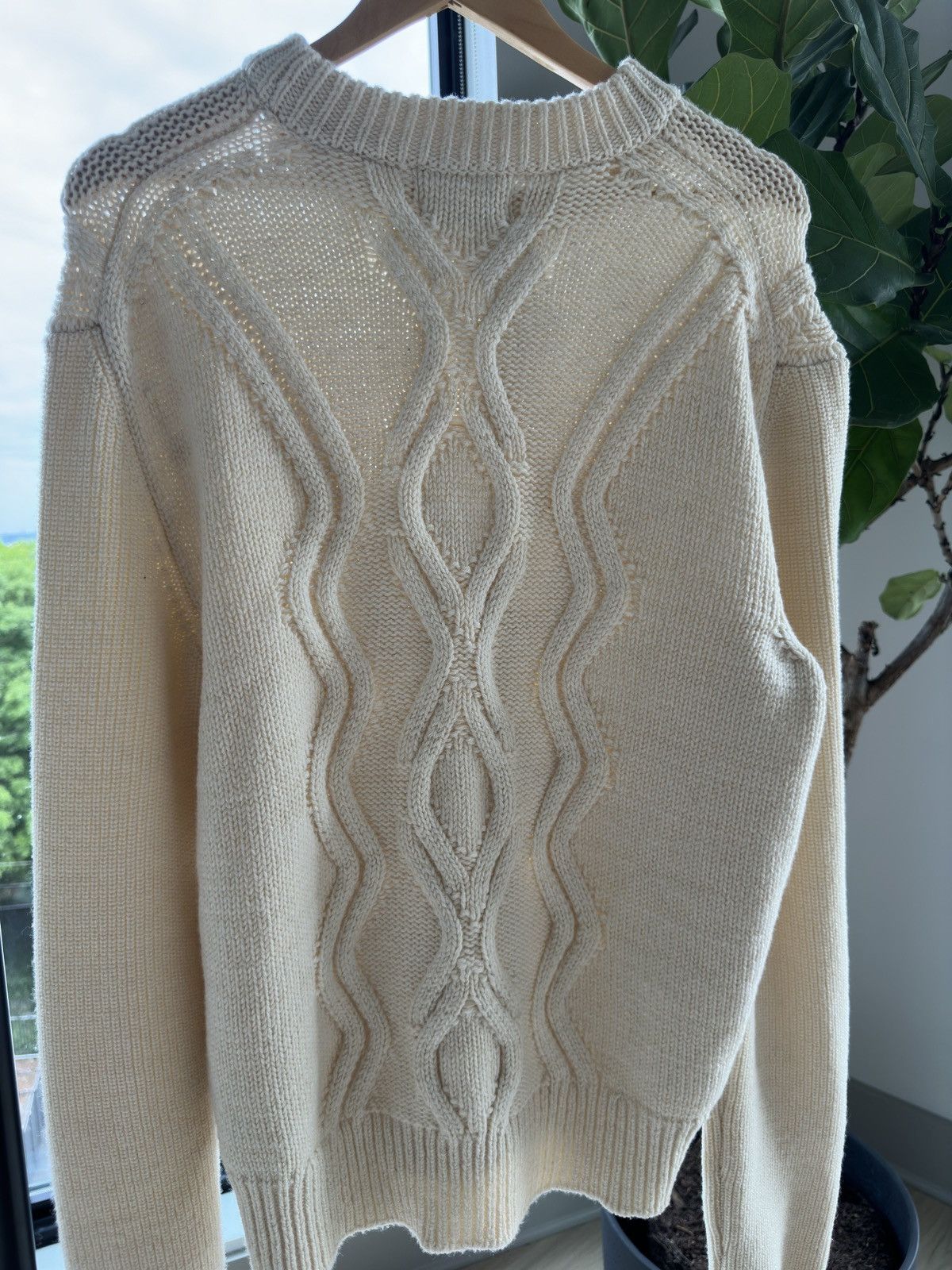 Isabel Marant Isabel Marant Off-White Cashmere Knitted Sweater Size US XL / EU 56 / 4 - 4 Thumbnail