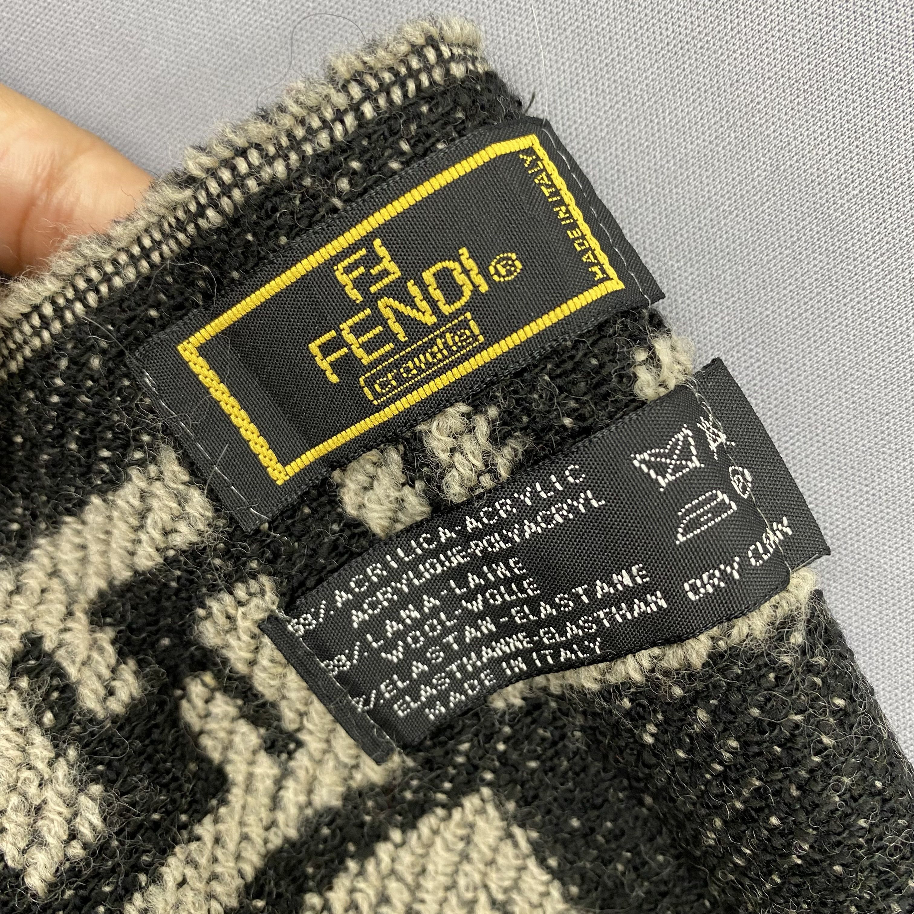 Fendi Vintage Fendi Scarf Muffler FF Monogram Wool Scarves Size ONE SIZE - 4 Thumbnail
