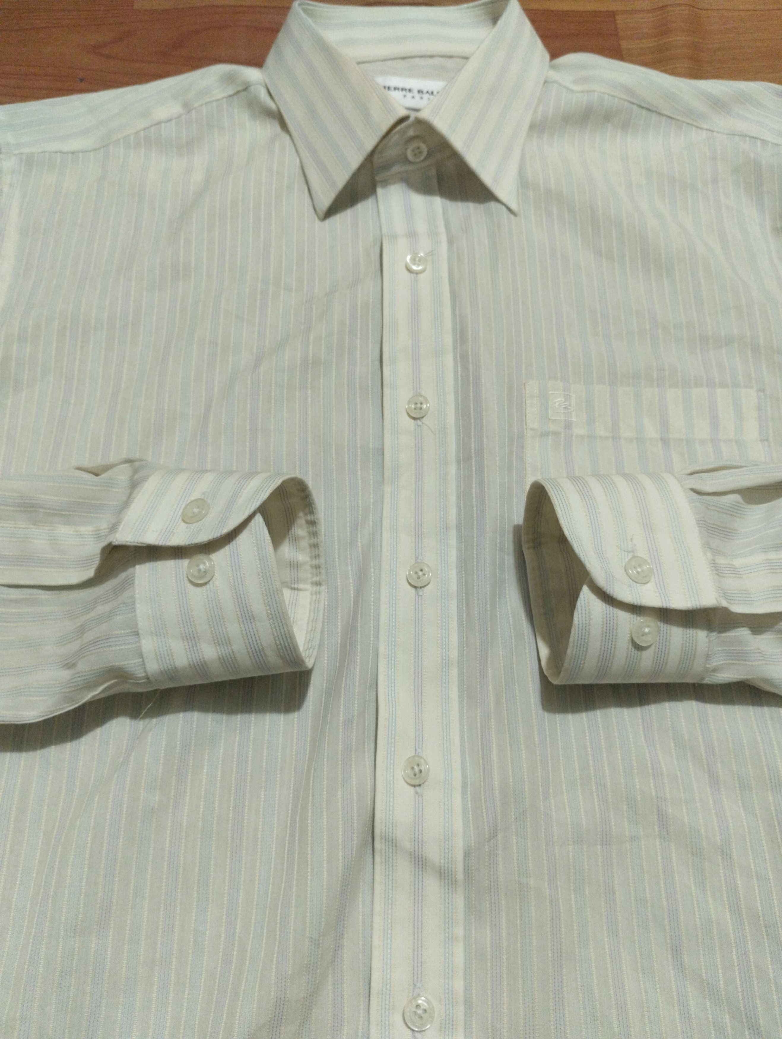 Balmain × Pierre Balmain Pierre Balmain Long Sleeve Button Up Size US XL / EU 56 / 4 - 7 Thumbnail