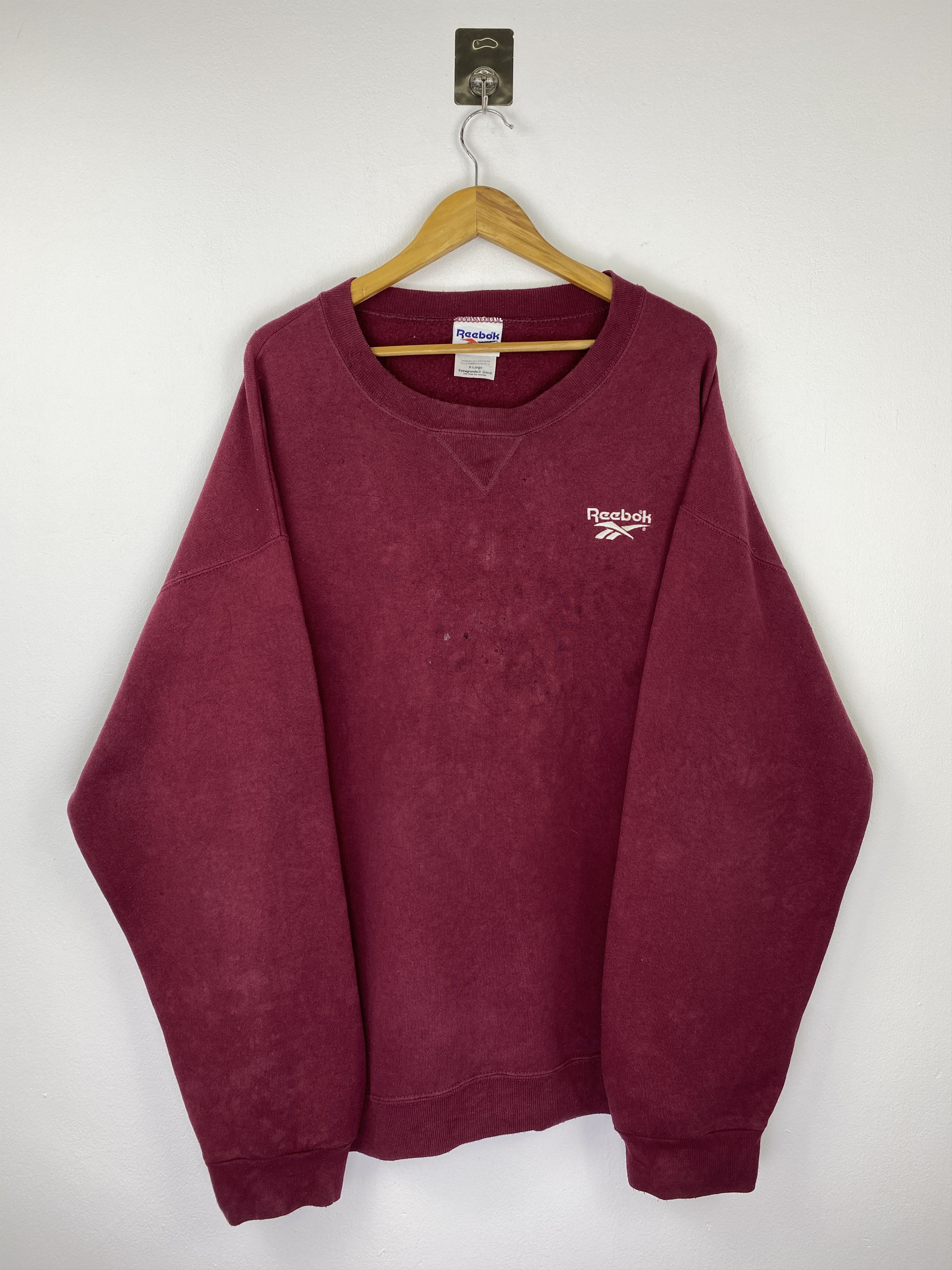 Reebok Vintage 90s Reebok Pullover Crewneck Sweatshirt SH0542 Size US XL / EU 56 / 4 - 1 Thumbnail