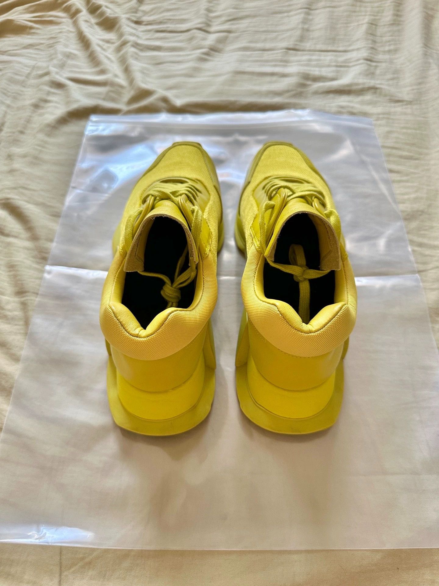 Rick Owens RICK OWENS x adidas Level Runner Low 2 Mid Yellow 9/10 44 Size US 10 / EU 43 - 3 Thumbnail
